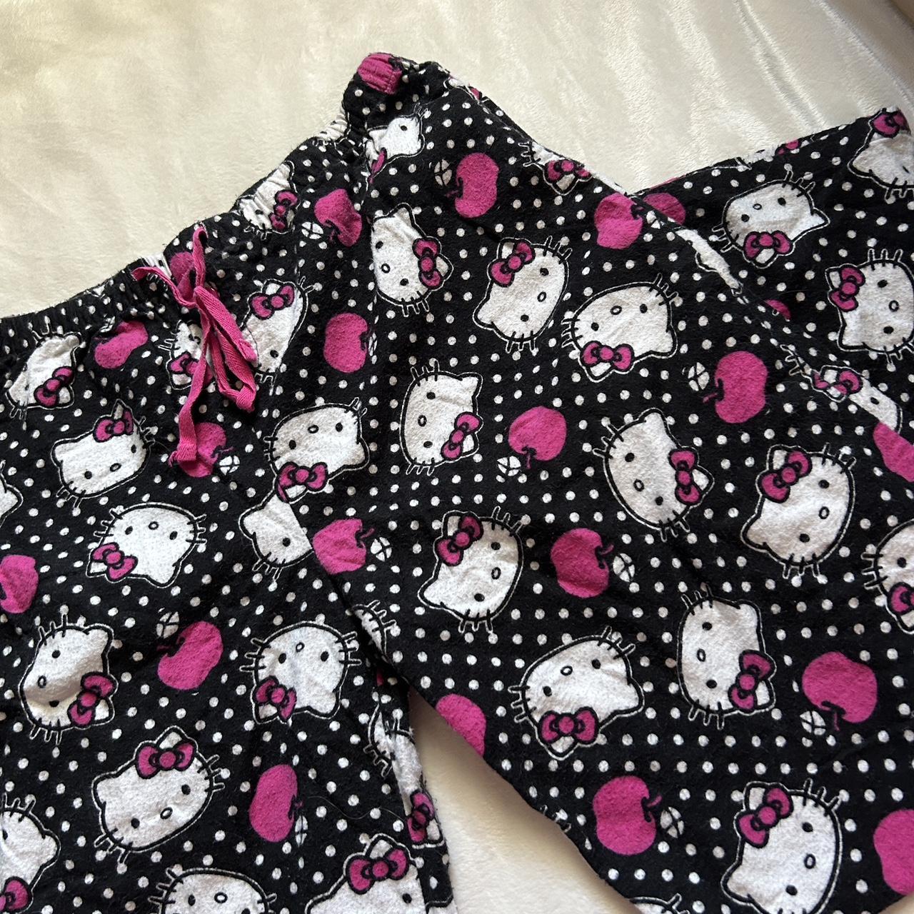 Y2k Polka Dot Hello Kitty Pajama Pants Best Fit Depop 1862