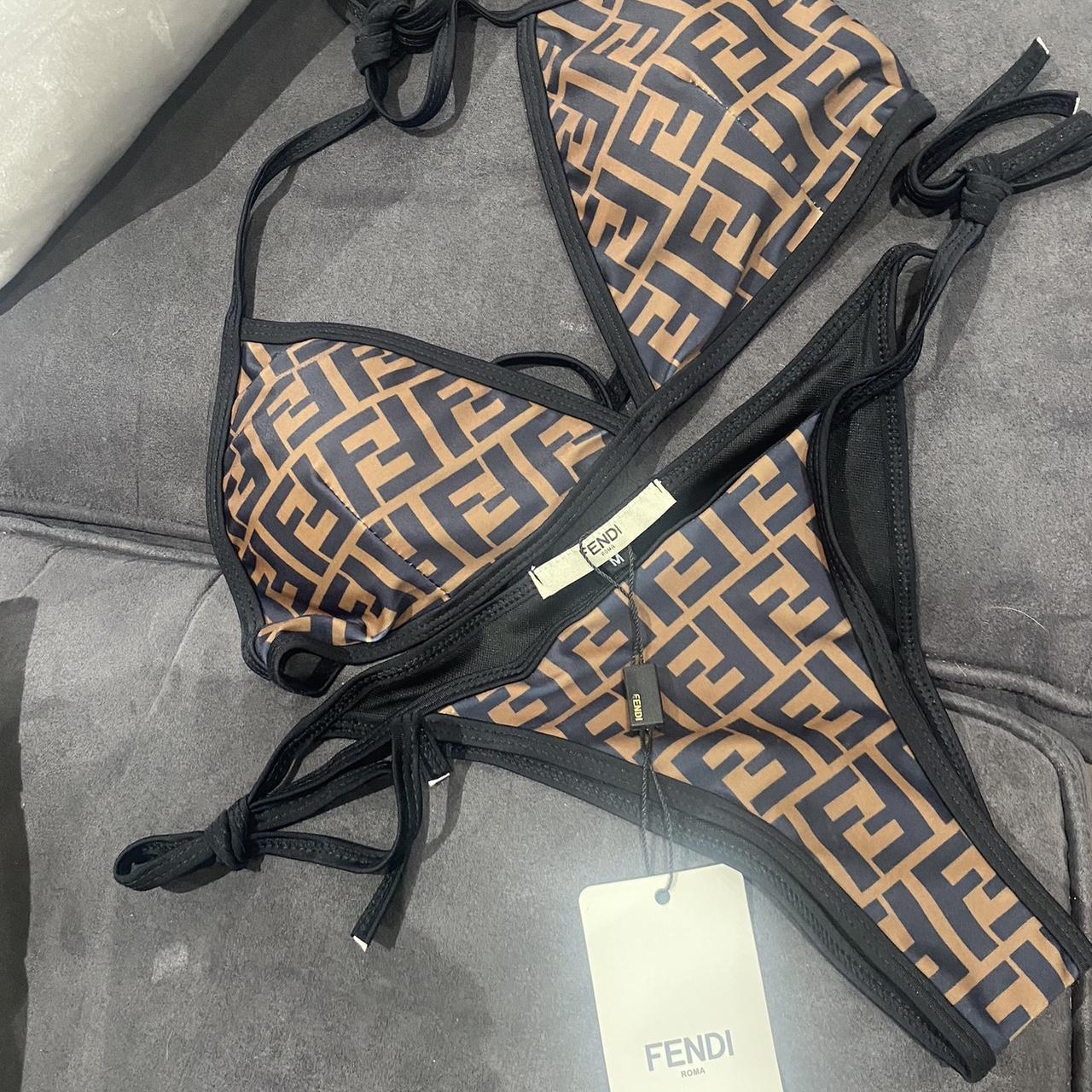 Fendi bikini size M never worn as the cup size... - Depop