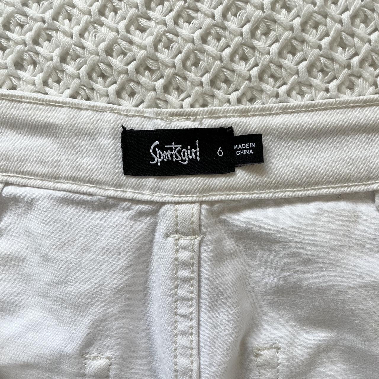 beachy white sportsgirl jeans! i have worn these so... Depop