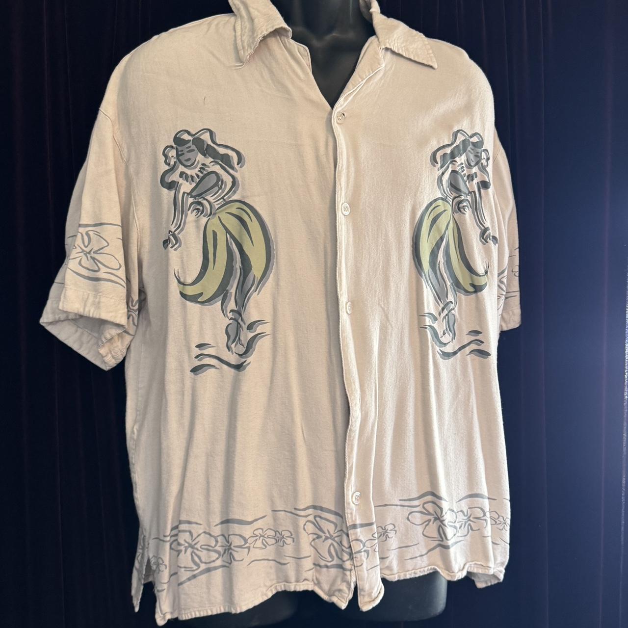 Xl hula girl button up shirt. it’s missing 2 buttons... Depop