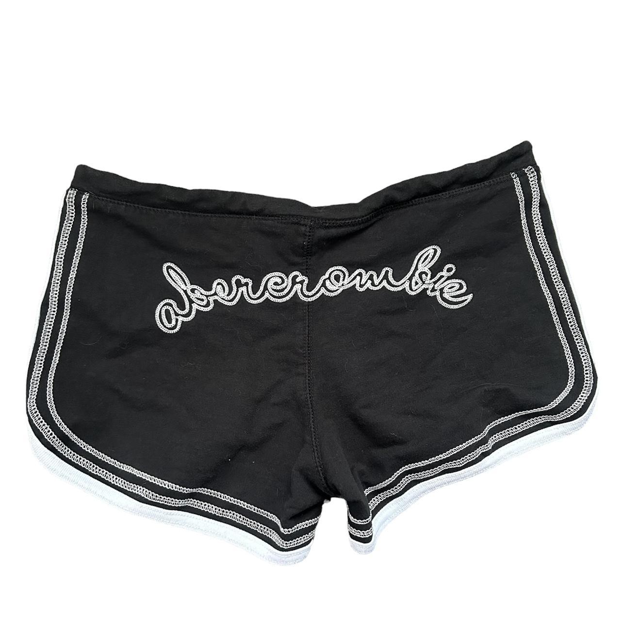 Abercrombie & Fitch Women's Black and White Shorts Depop