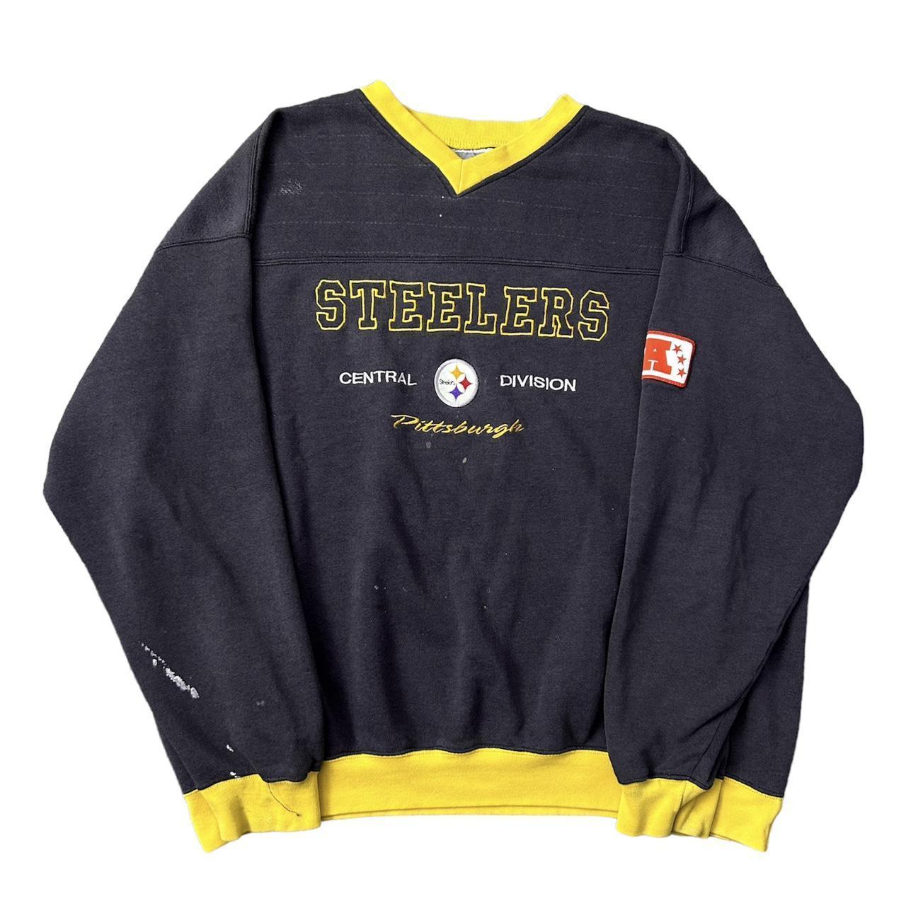 Pink steelers sweatshirt - Depop