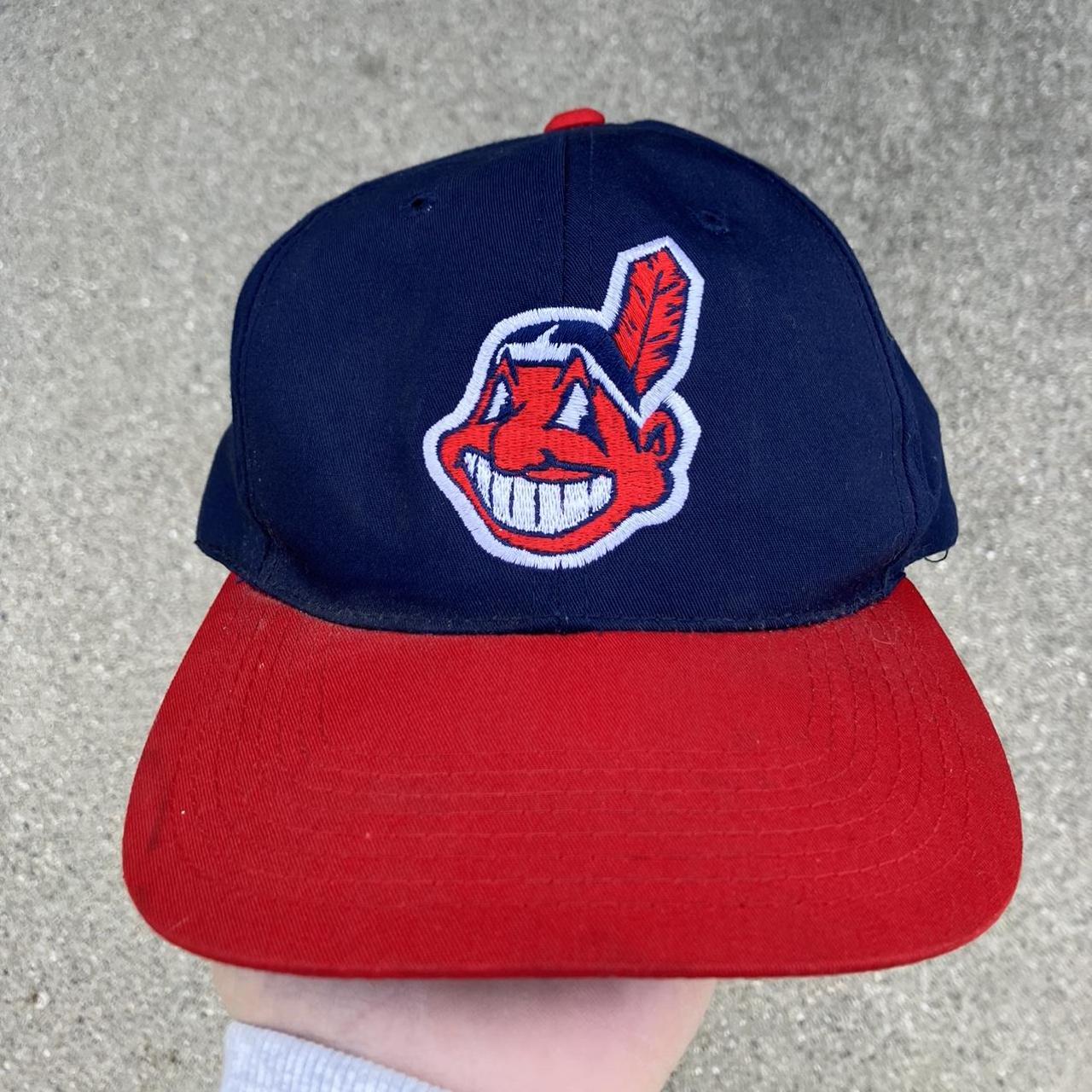 VINTAGE CLEVELAND INDIANS MLB GENUINE MERCHANDISE BALL CAP HAT SNAPBACK