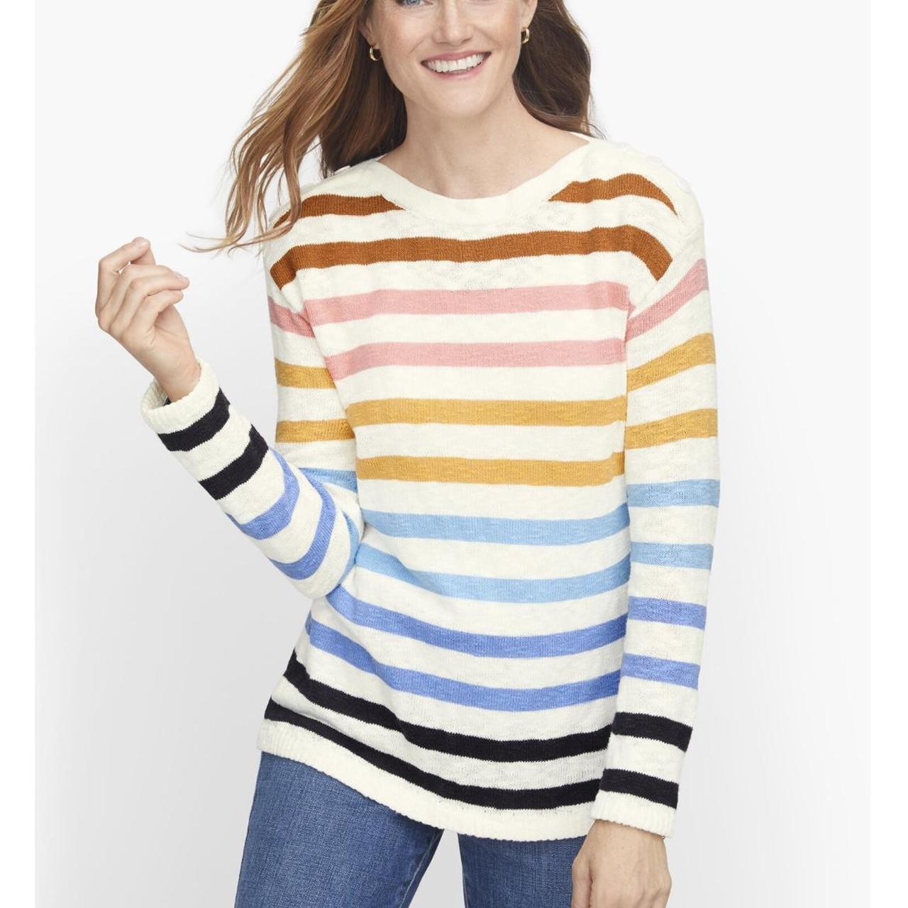 Talbots sale striped sweater