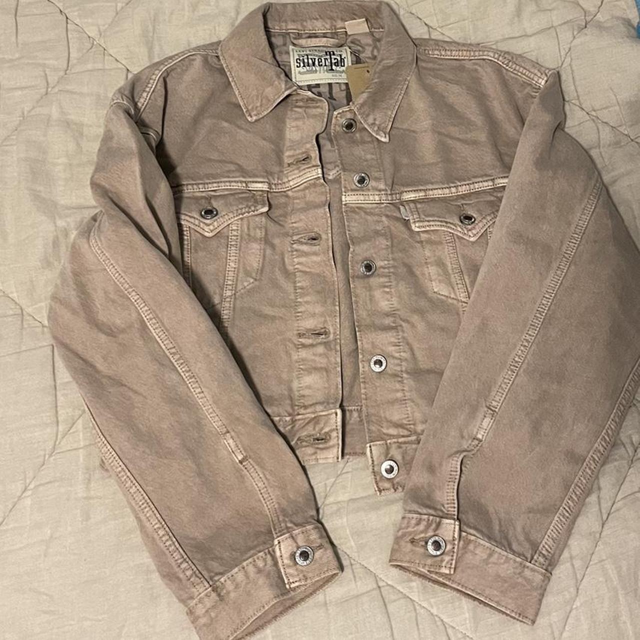 Levi's Women's Khaki and Brown Jacket | Depop