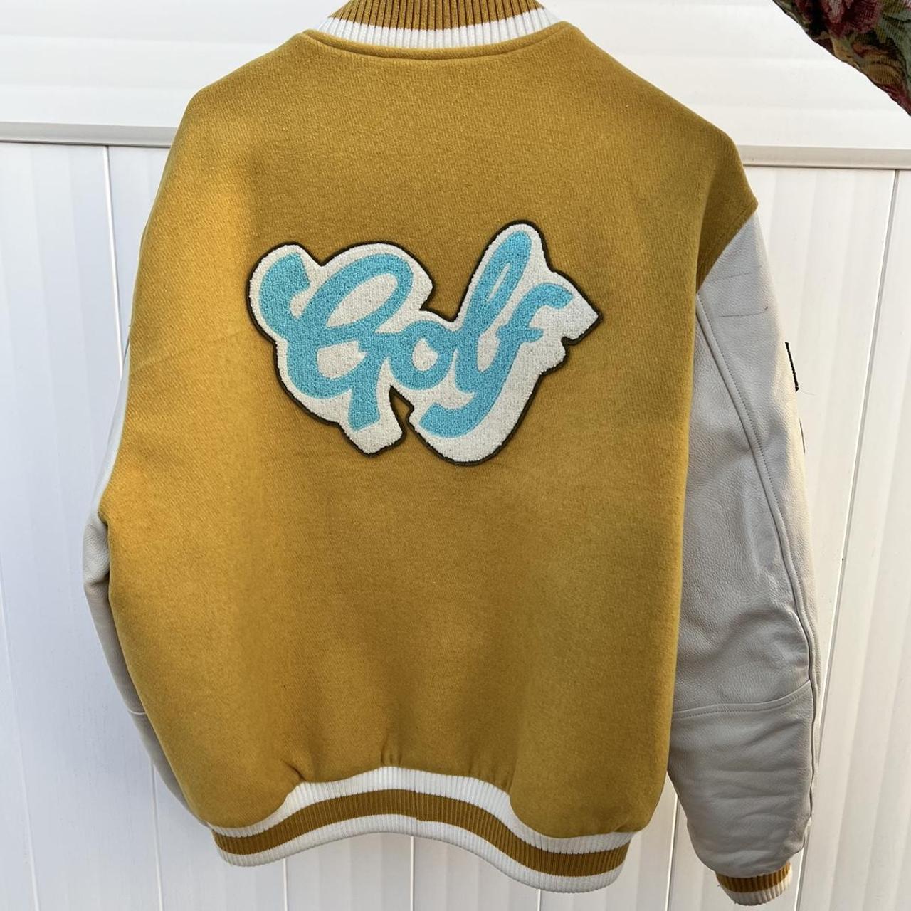 Golf Wang Dirt Varsity Jacket. Size large. Slight