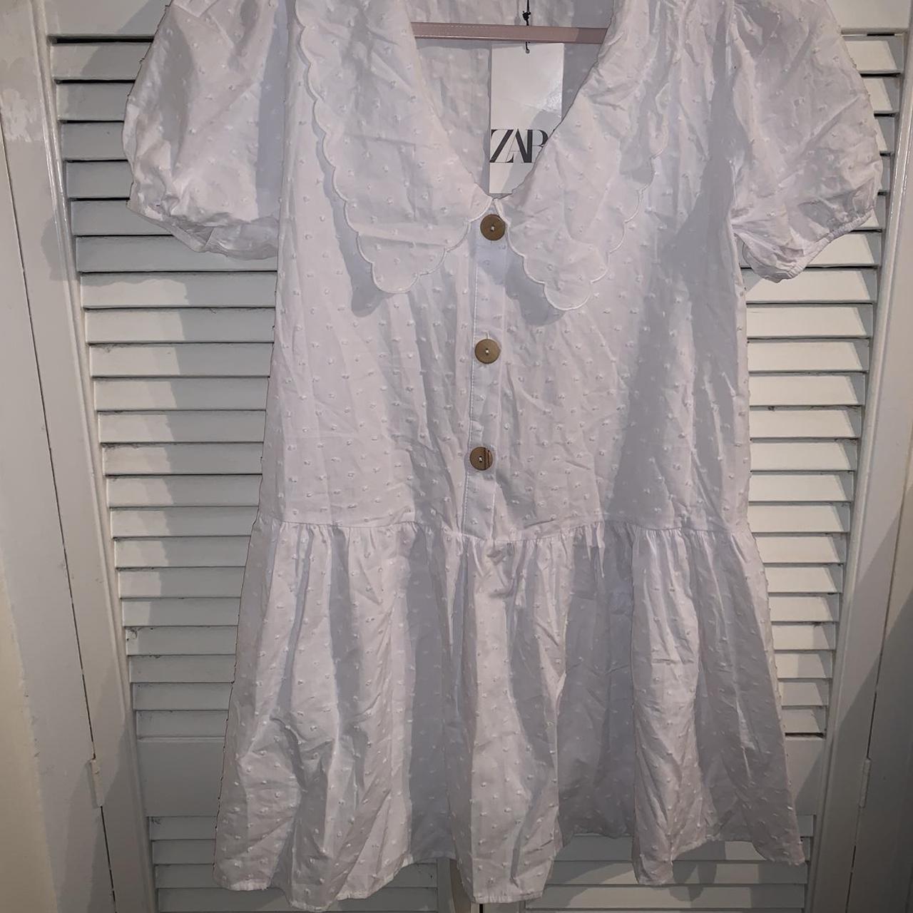 Zara Women's White Dress Depop