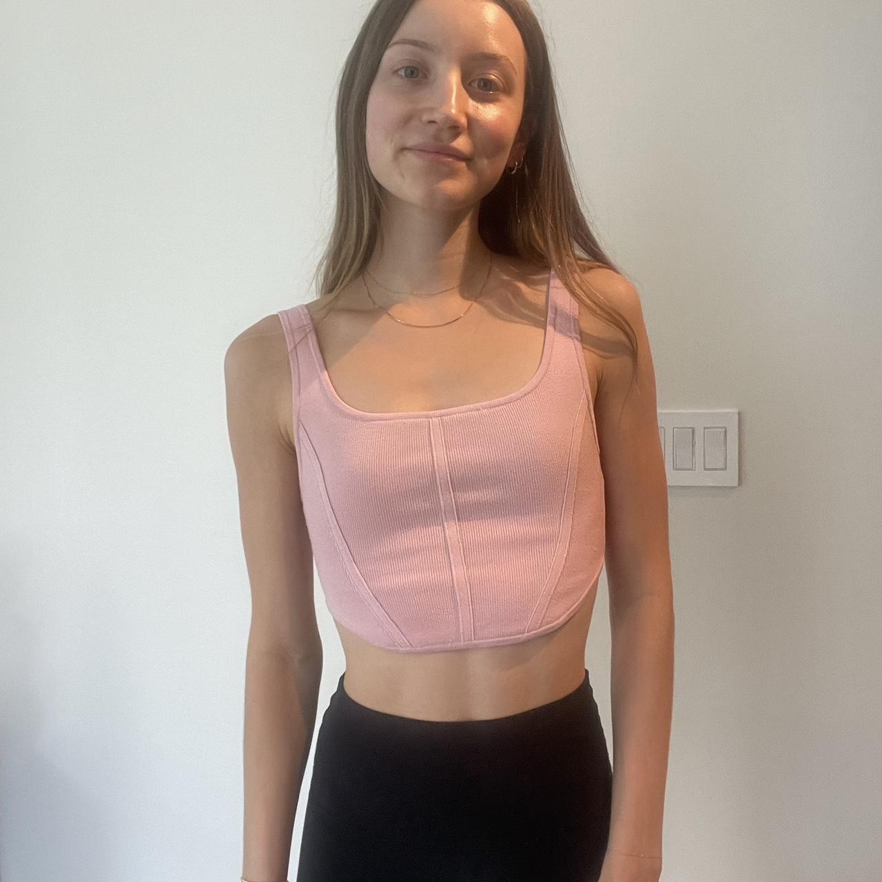 Sculpt knit bustier tank Babaton Aritzia Size - Depop