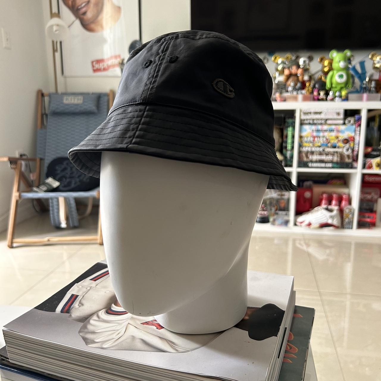 Rick owens x champion bucket hat Condition 8/10 Dm... - Depop