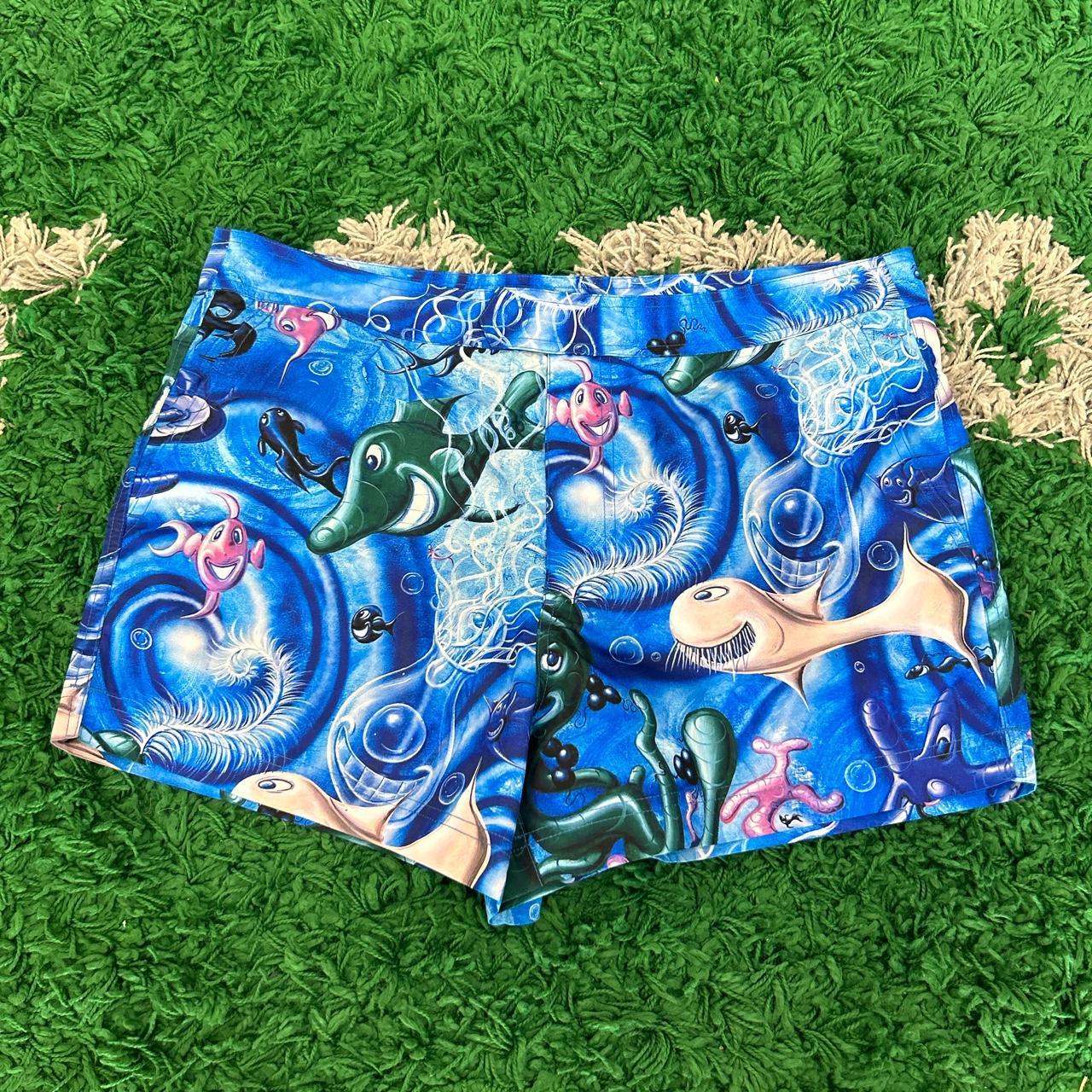 Dior x kenny scharf swim shorts Sz medium Retail... Depop