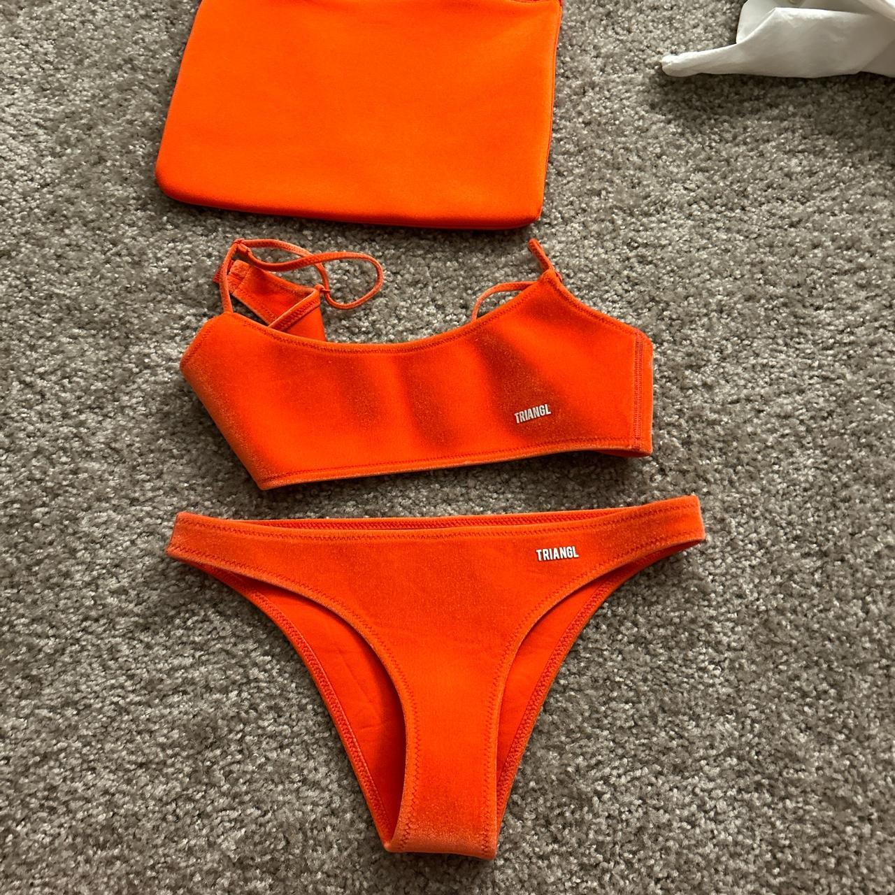 Triangl Swimsuit Size Xs In Velvet Orange Neoprene Depop