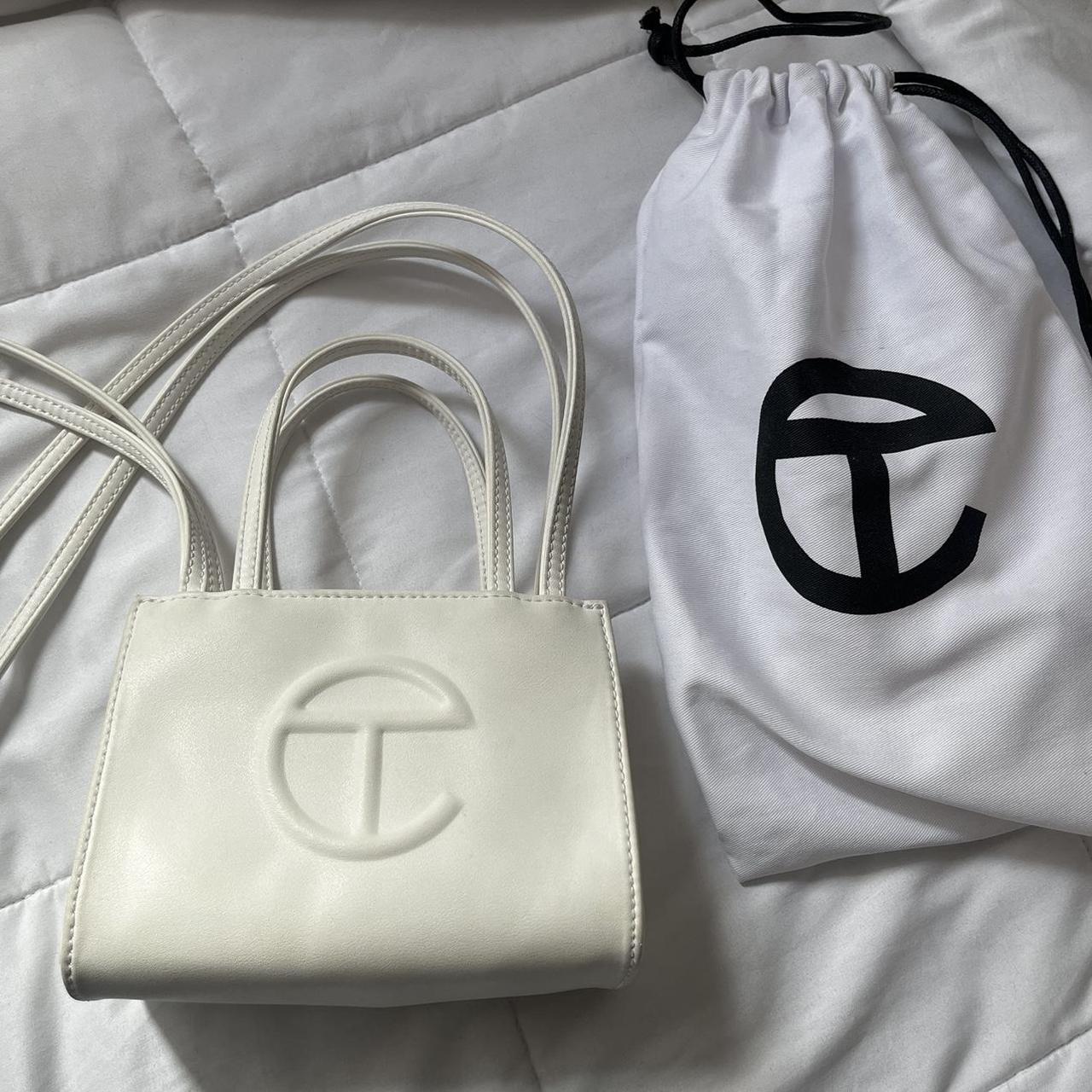 White Mini Telfar Bag Comes with Dust Bag Worn a Depop