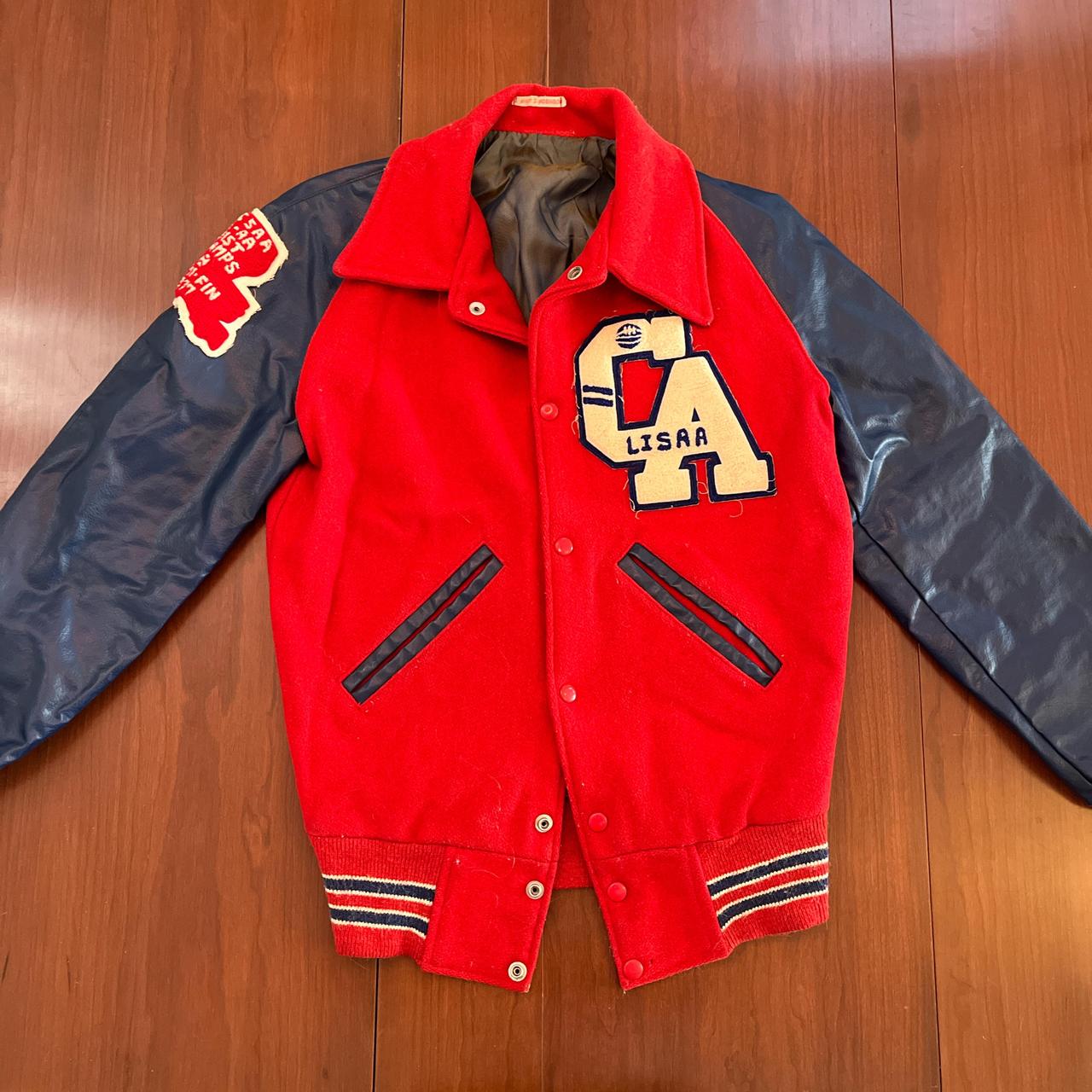 Vintage 1977 Maroon Varsity high quality Jacket