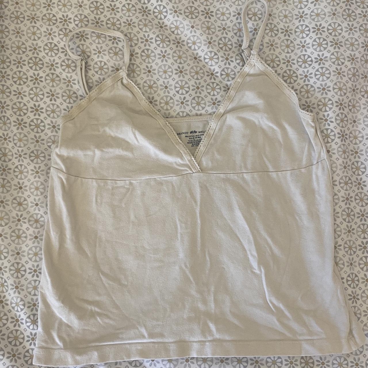 Brandy Melville v neck tank. So cute and flattering,... Depop