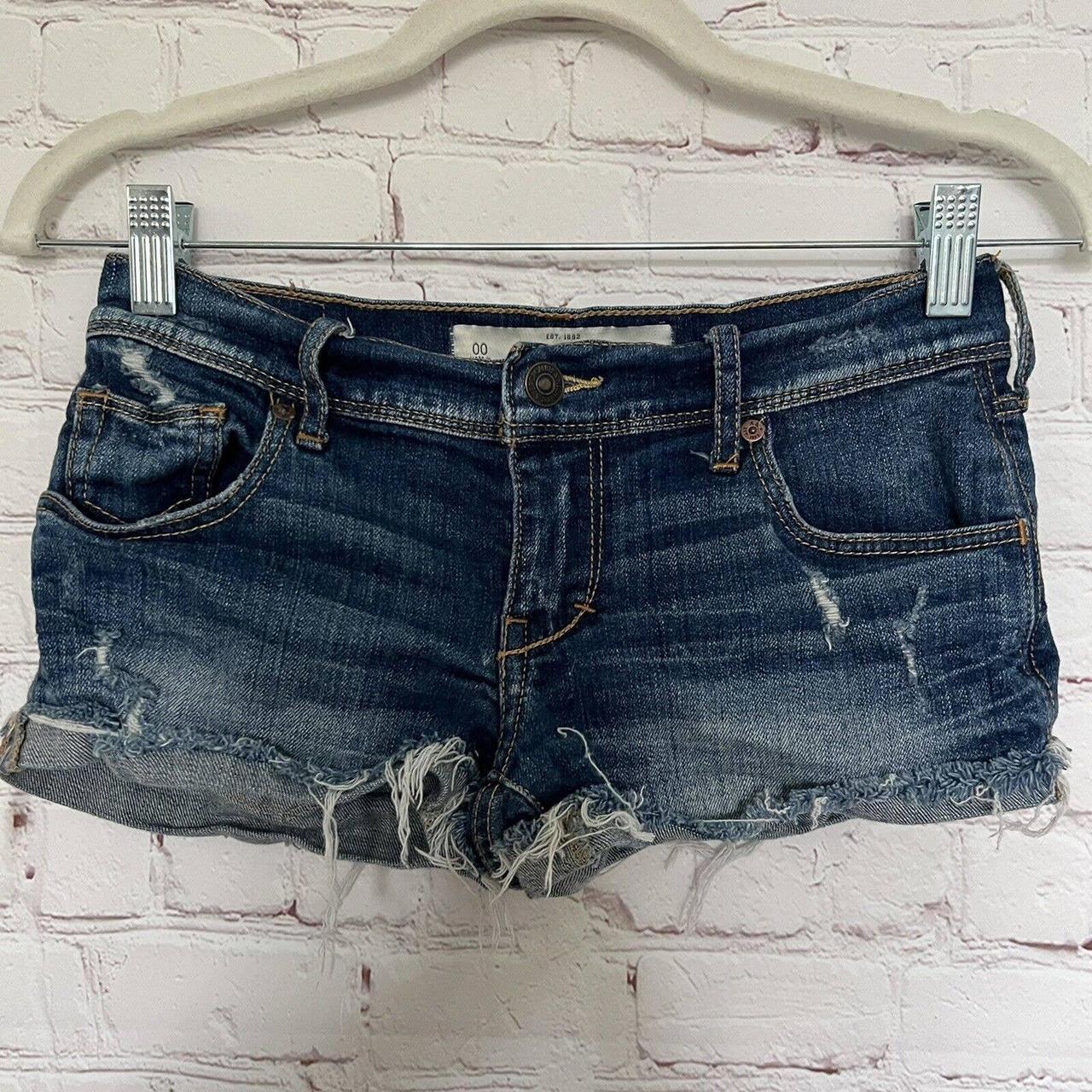 ABERCROMBIE & FITCH Y2K SUPER LOW RISE DISTRESSED... - Depop