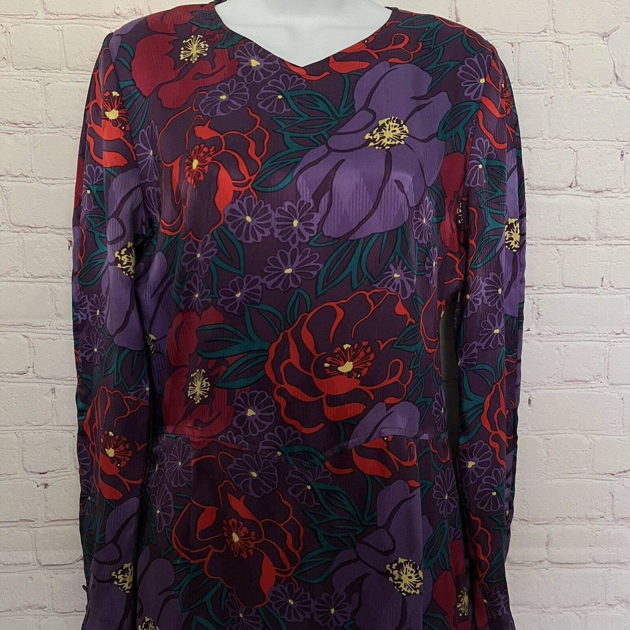 Women's Purple and Red Dress | Depop