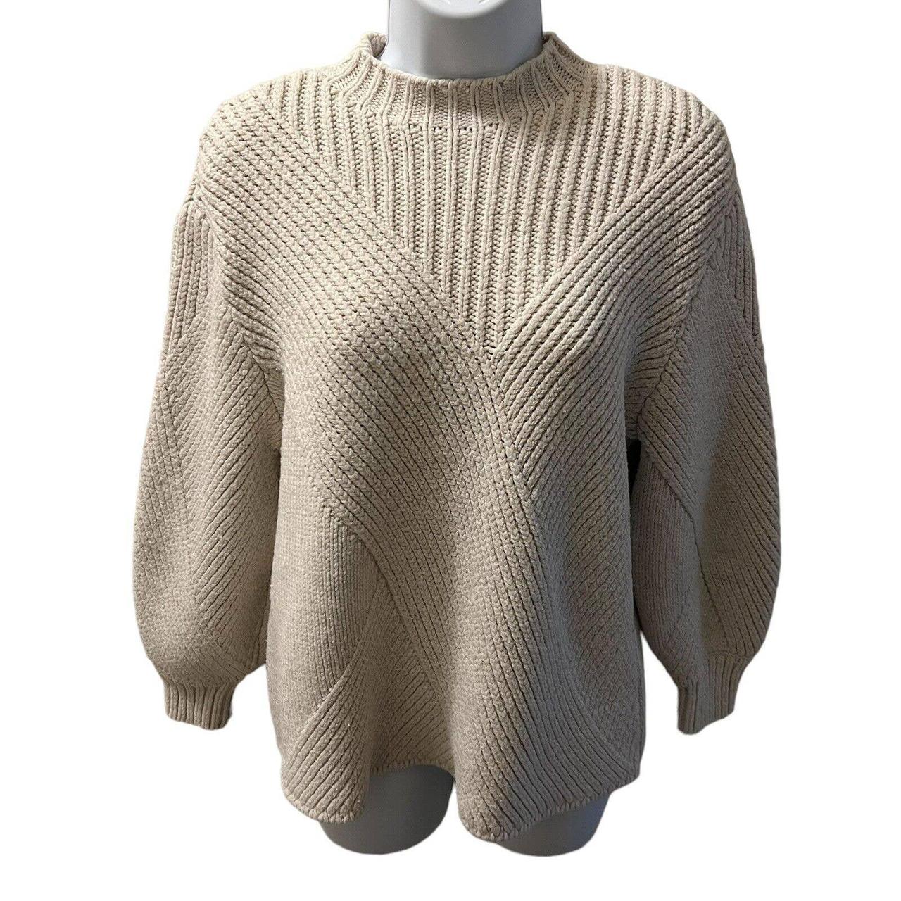 Diagonal knit sweater outlet zara