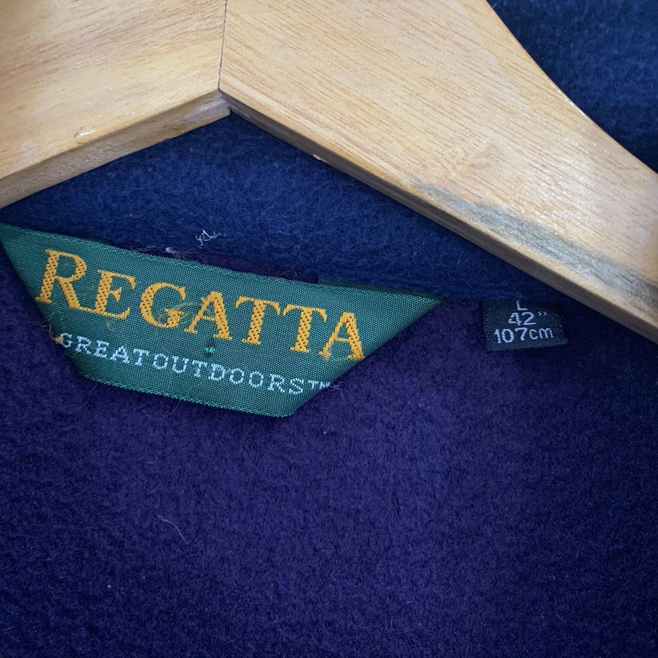 Vintage Regatta full zip warm fleece Dark purple /... - Depop