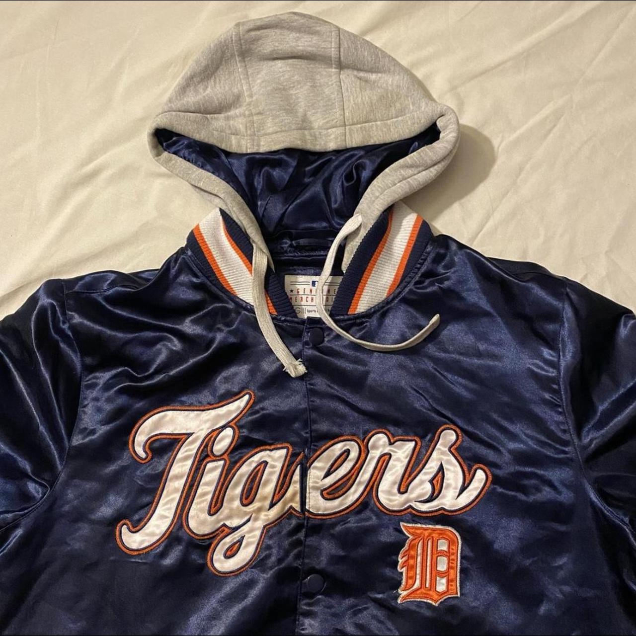 MLB TIGERS satin jacket. this baby is stunning. size - Depop