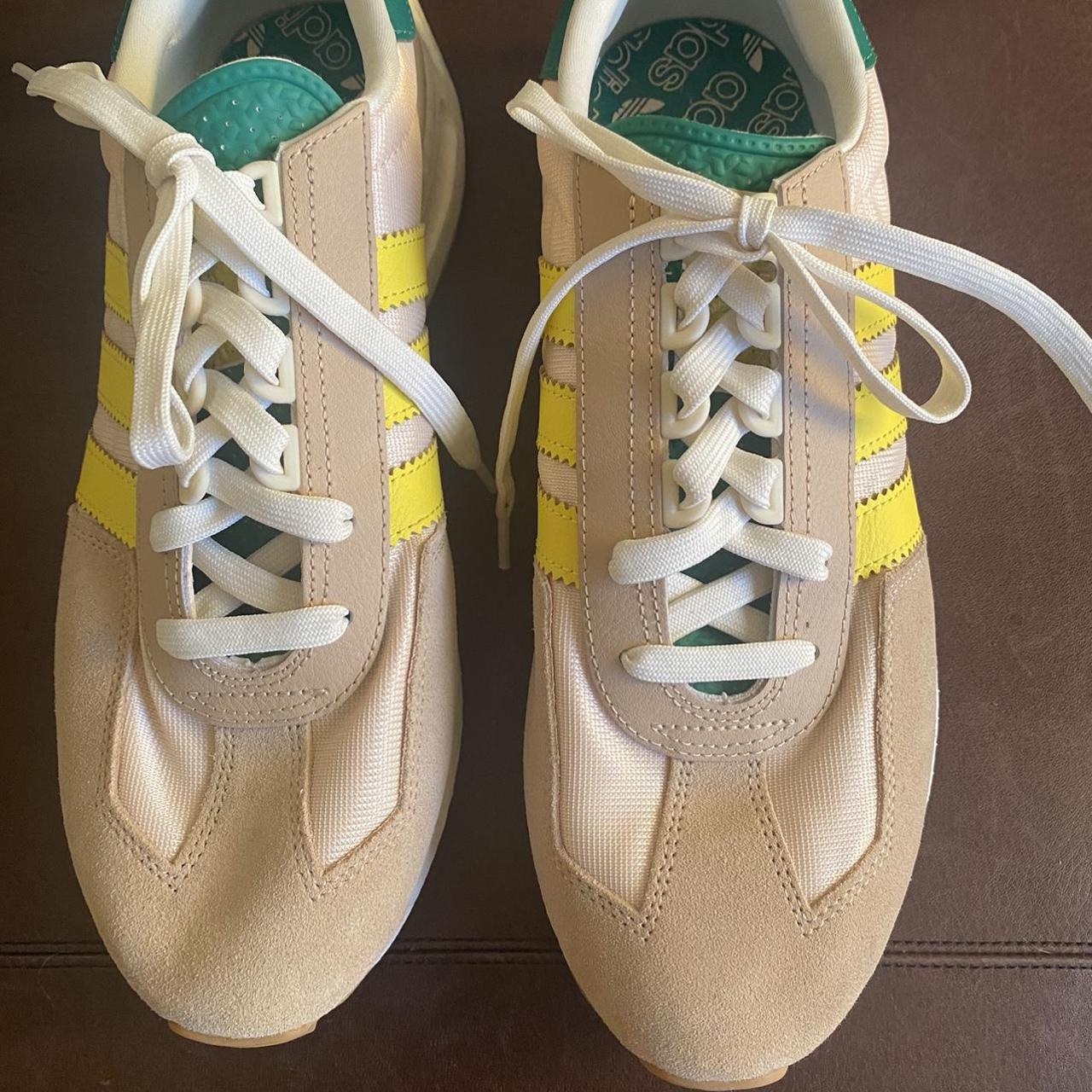 tan color adidas