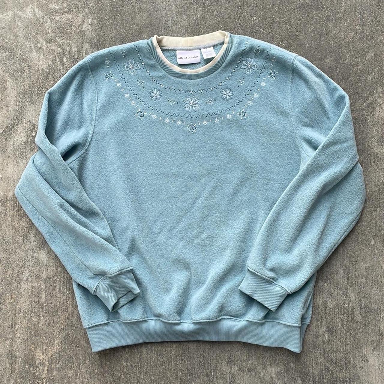 Alfred Dunner Women's Blue Sweatshirt