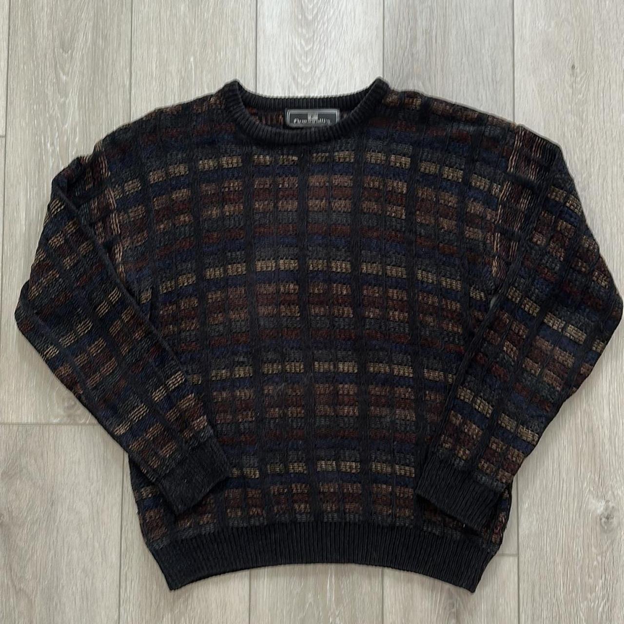 Vintage knit crewneck sweater. Size M. In great... - Depop