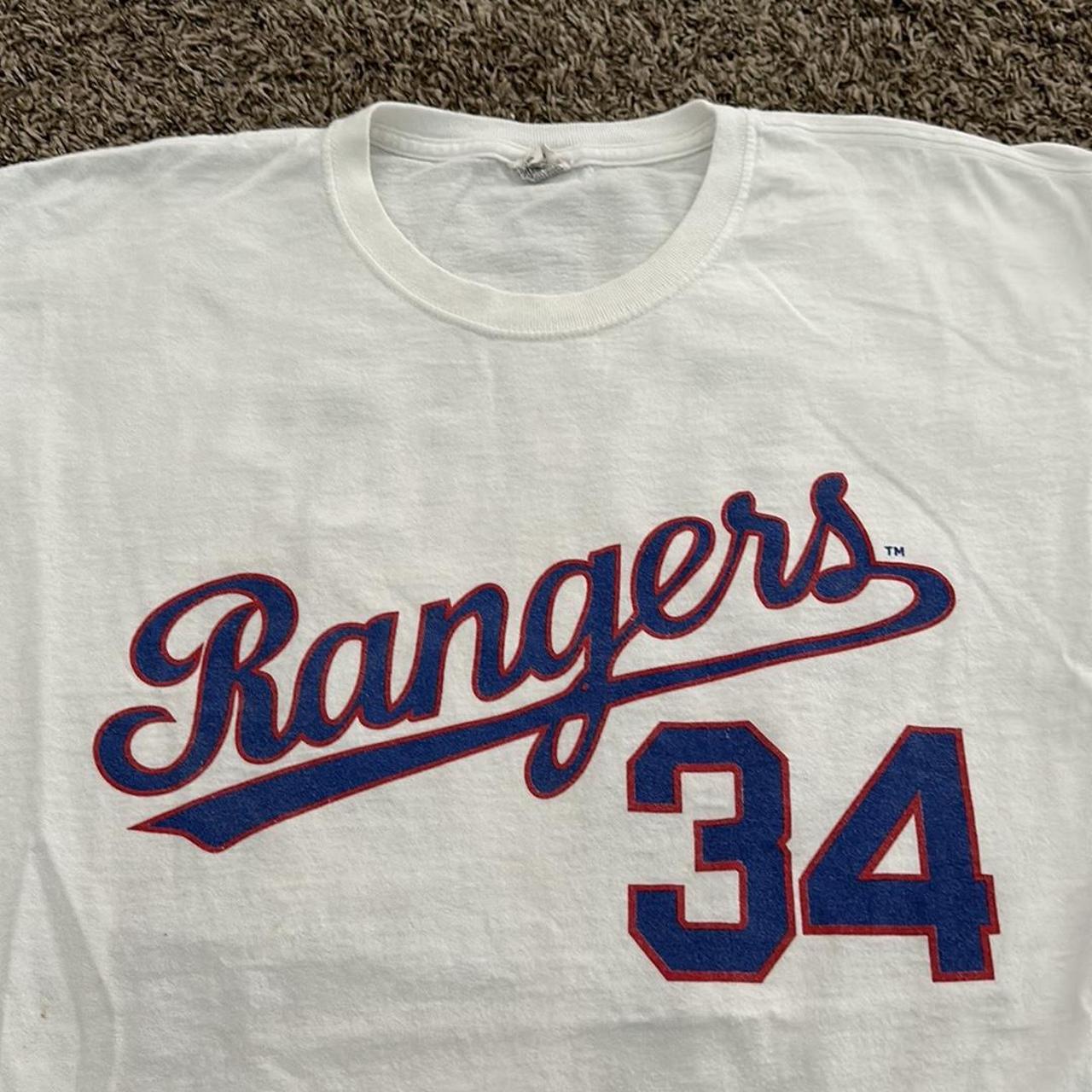 Nolan Ryan Texas Rangers Baseball Jersey Shirt Size Depop