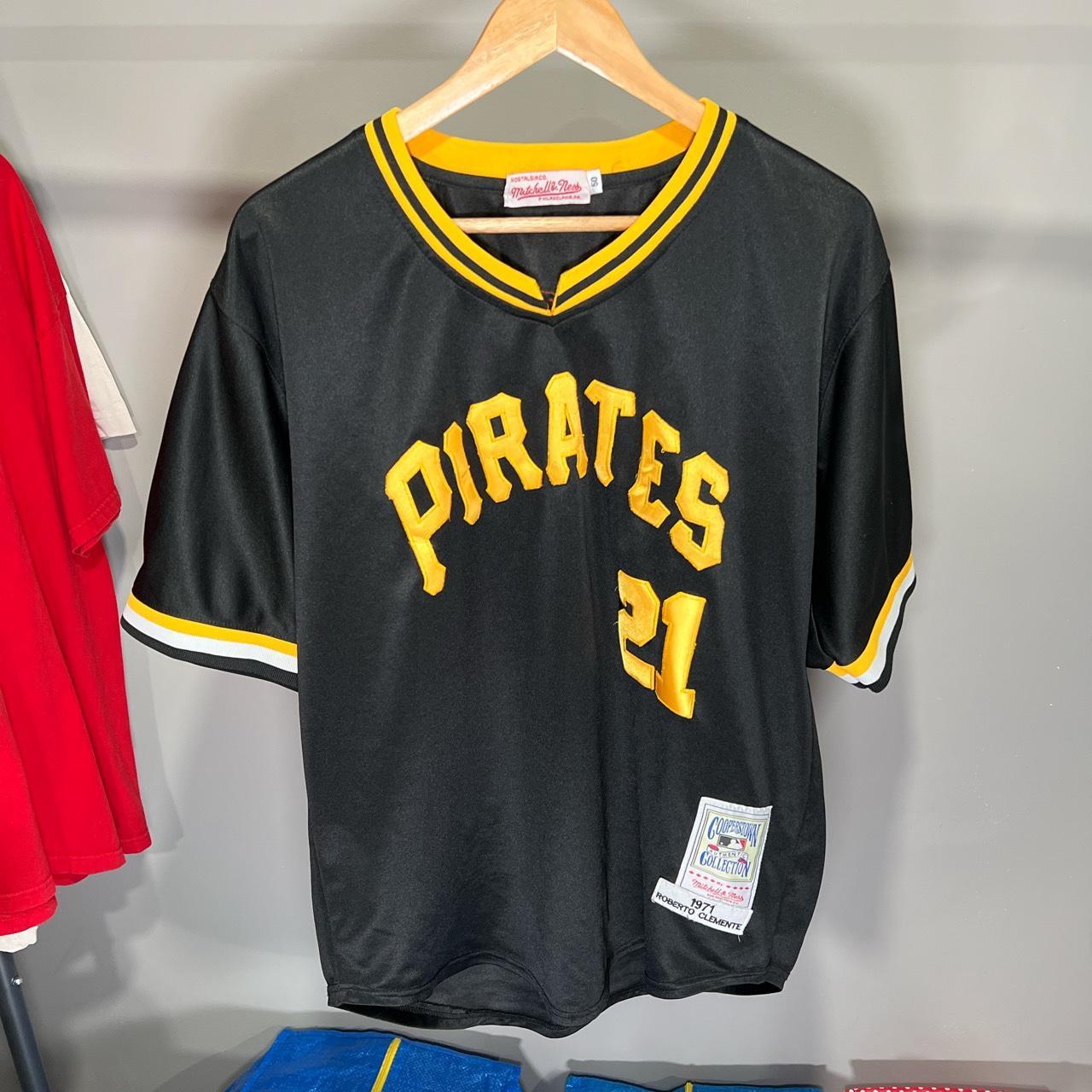 VTG Mitchell & Ness 1971 Pittsburgh Pirates Roberto Clemente 21 Jersey Size  50