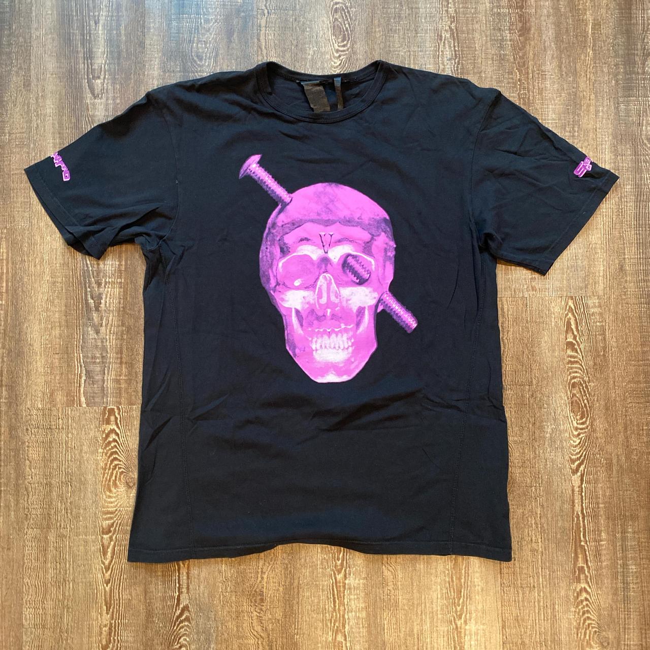 Fashion Purple Vlone T Shirt Vlone Skull Shirt Vlone Screwhead Tee
