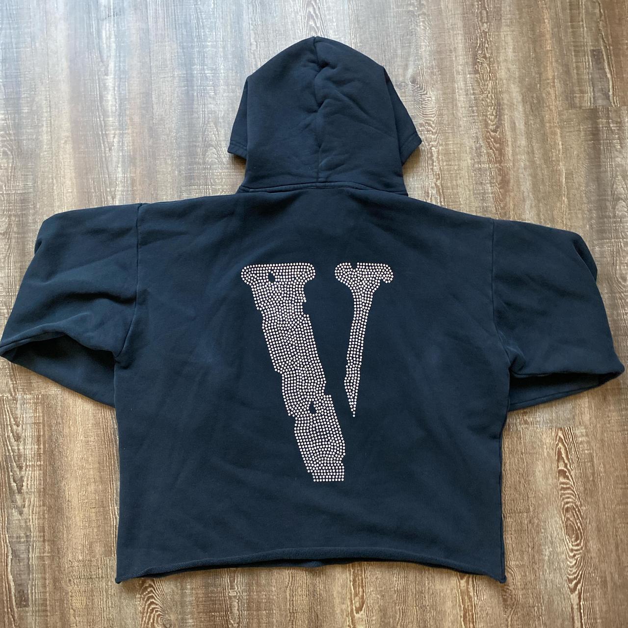 Vlone Men's Vlone Crystal Hoodie Vlone X Swavorski Friends