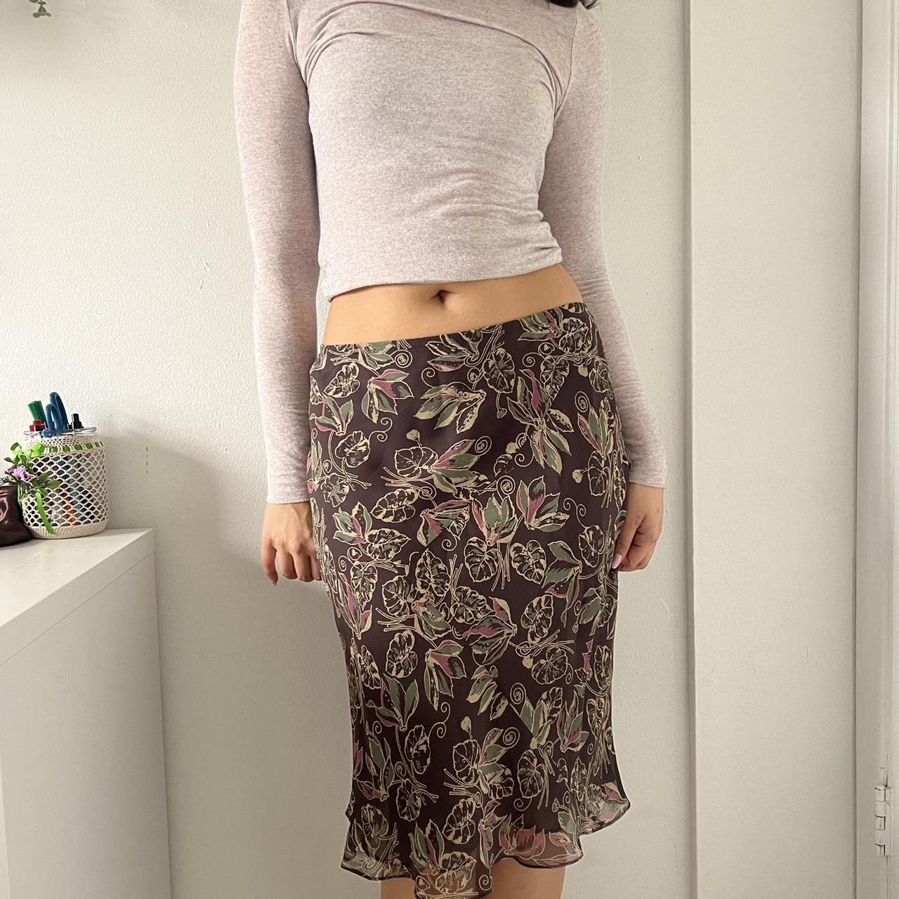 Max Studio Women's Brown and Tan Skirt