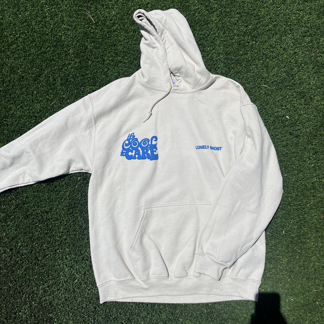 Lonely Ghost It’s cool to care hoodie - Depop