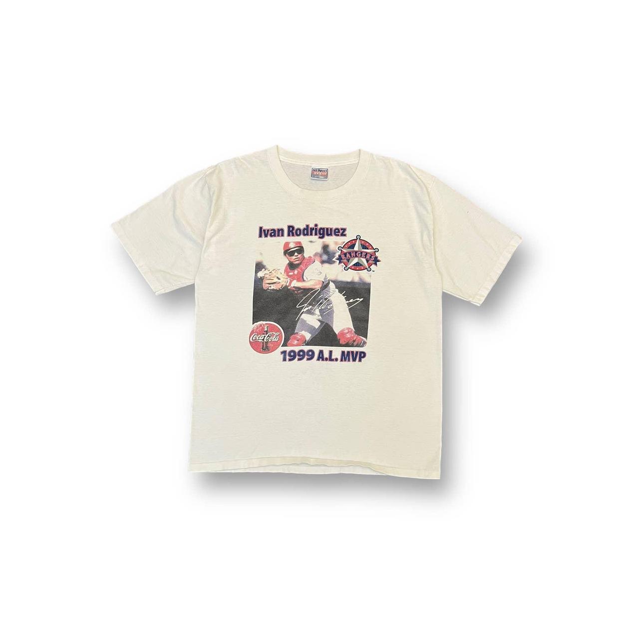 90s Texas Rangers Ivan Rodriguez MLB t-shirt Youth Extra Large