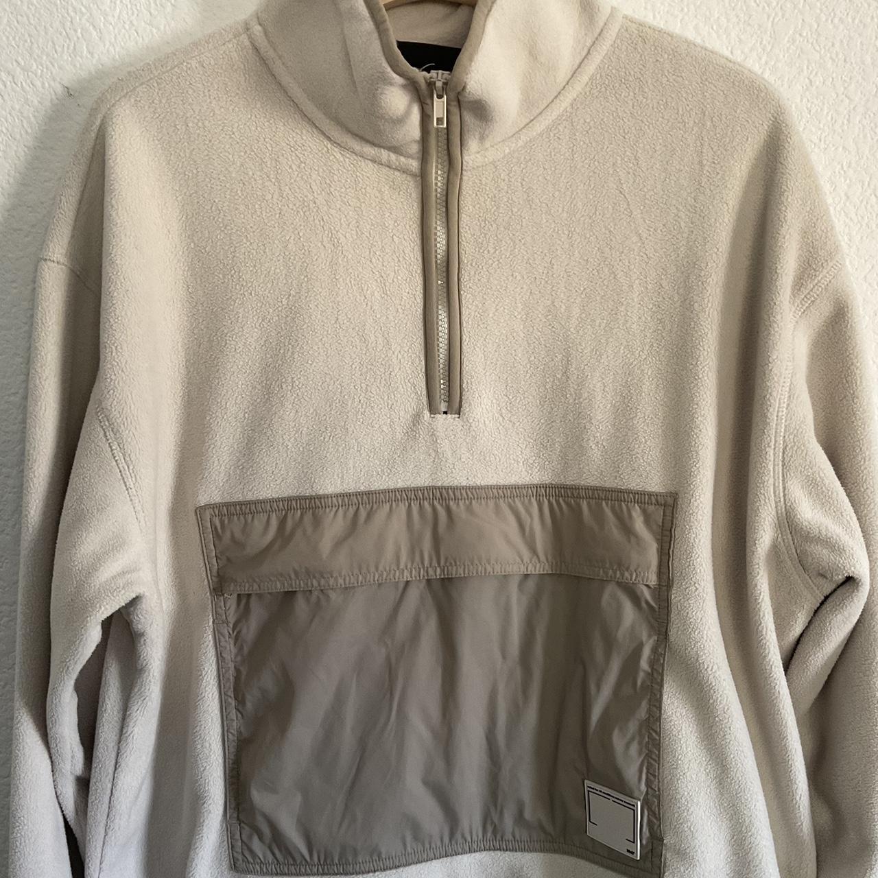 H&M Men's Cream and Brown Jumper | Depop