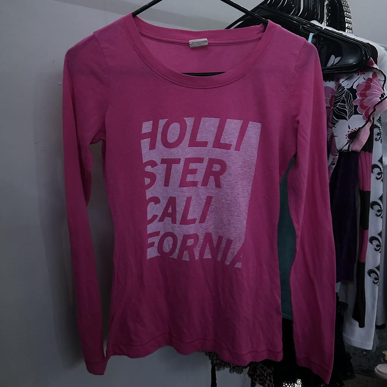 Pink Hollister Henley top No flaws Super comfy - Depop