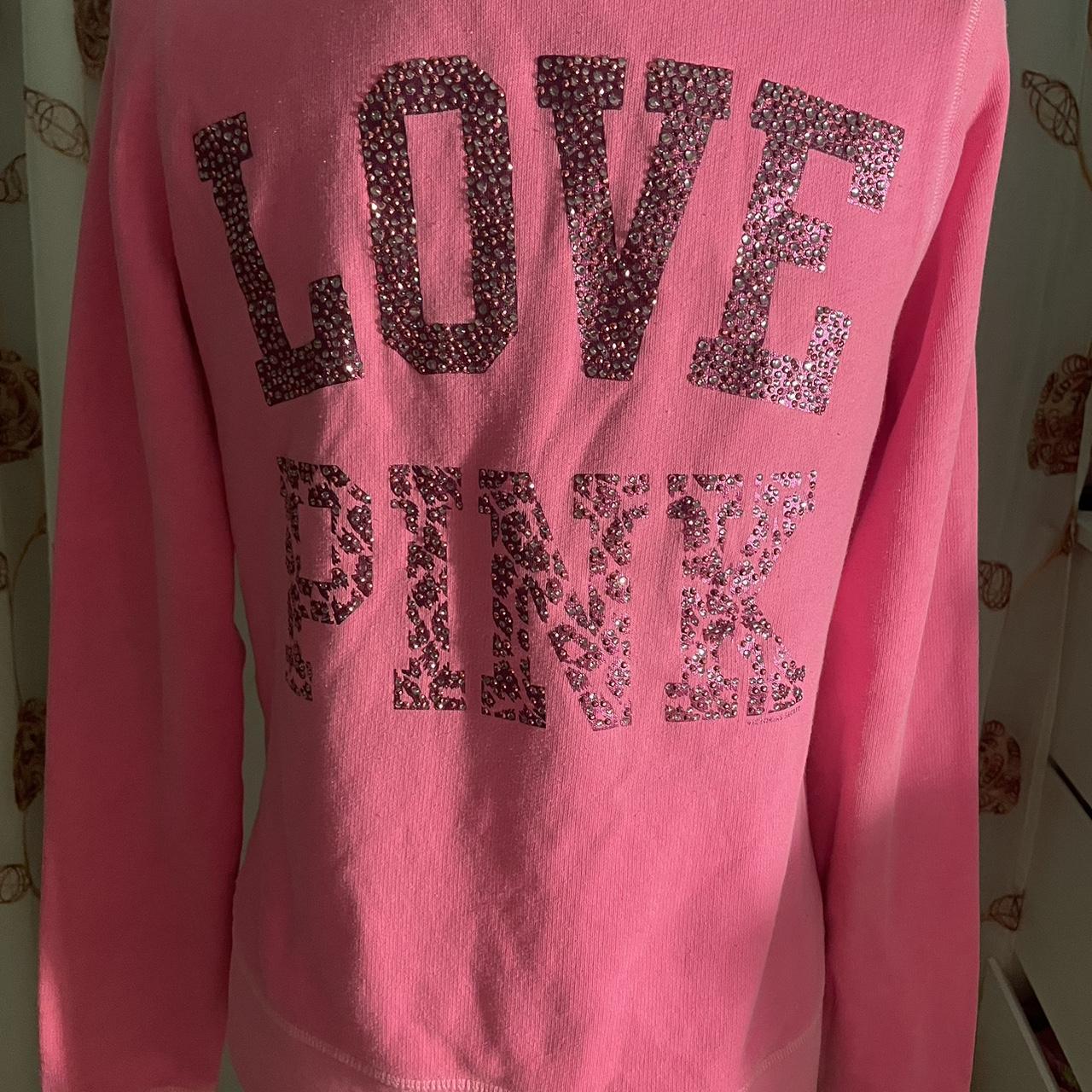 Pink bling sweater sale