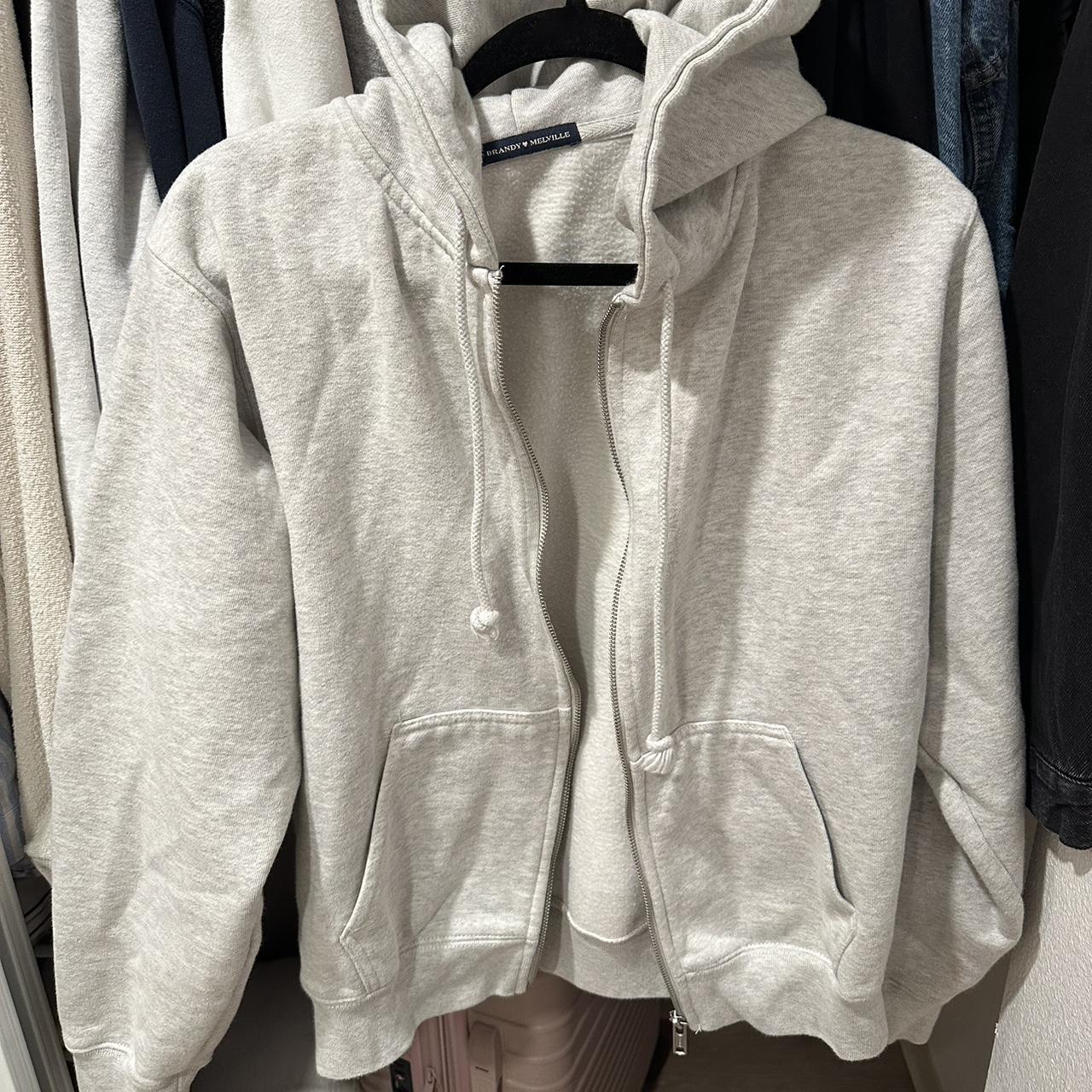 Brandy Melville Women's Grey Jacket Depop