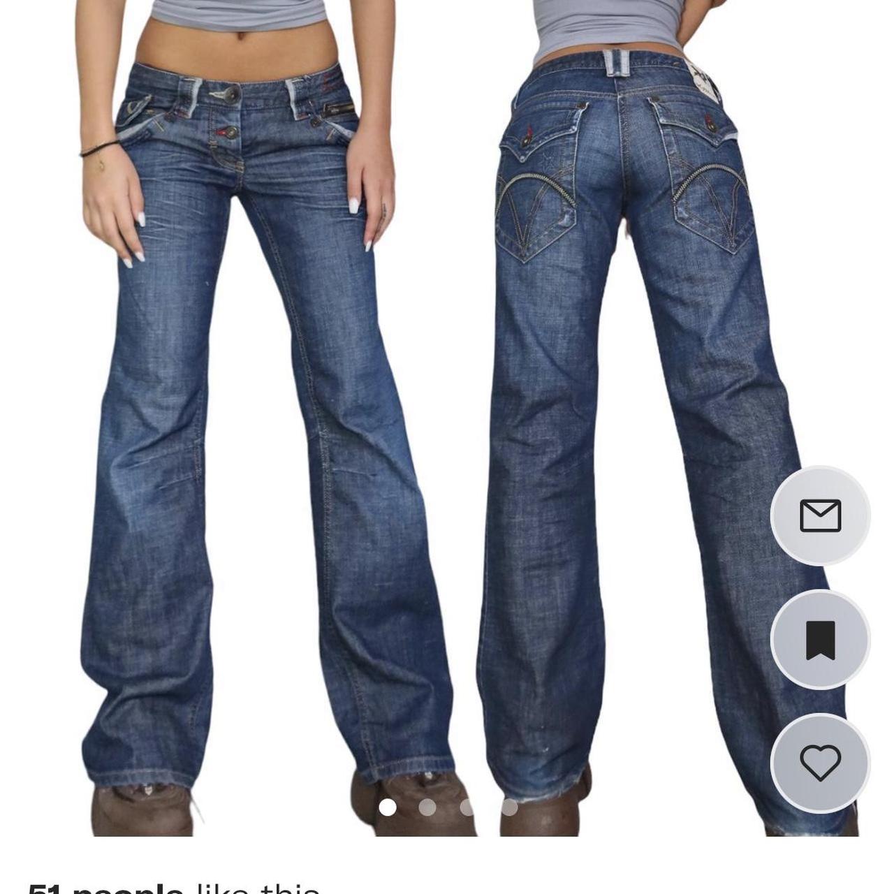 Y2K Ultra low rise river island jeans cargo fit... Depop