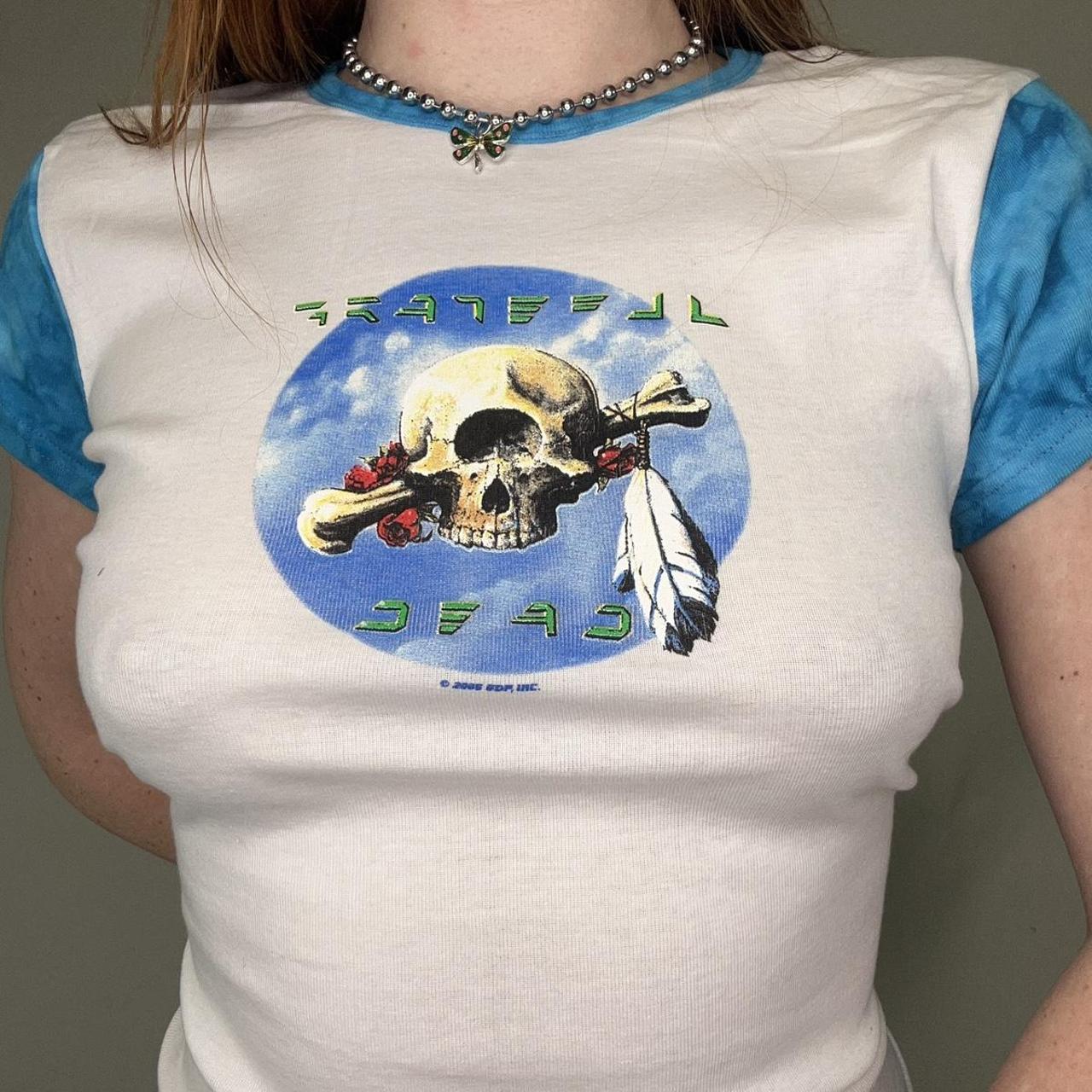 Grateful Dead Rose Skull Short-Sleeve T-Shirt- Medium