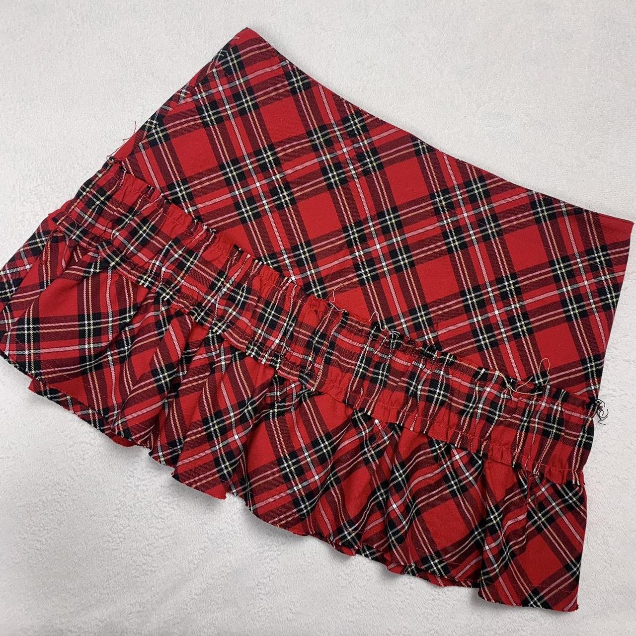 Vintage Mallgoth Plaid Mini Skirt This adorable Depop
