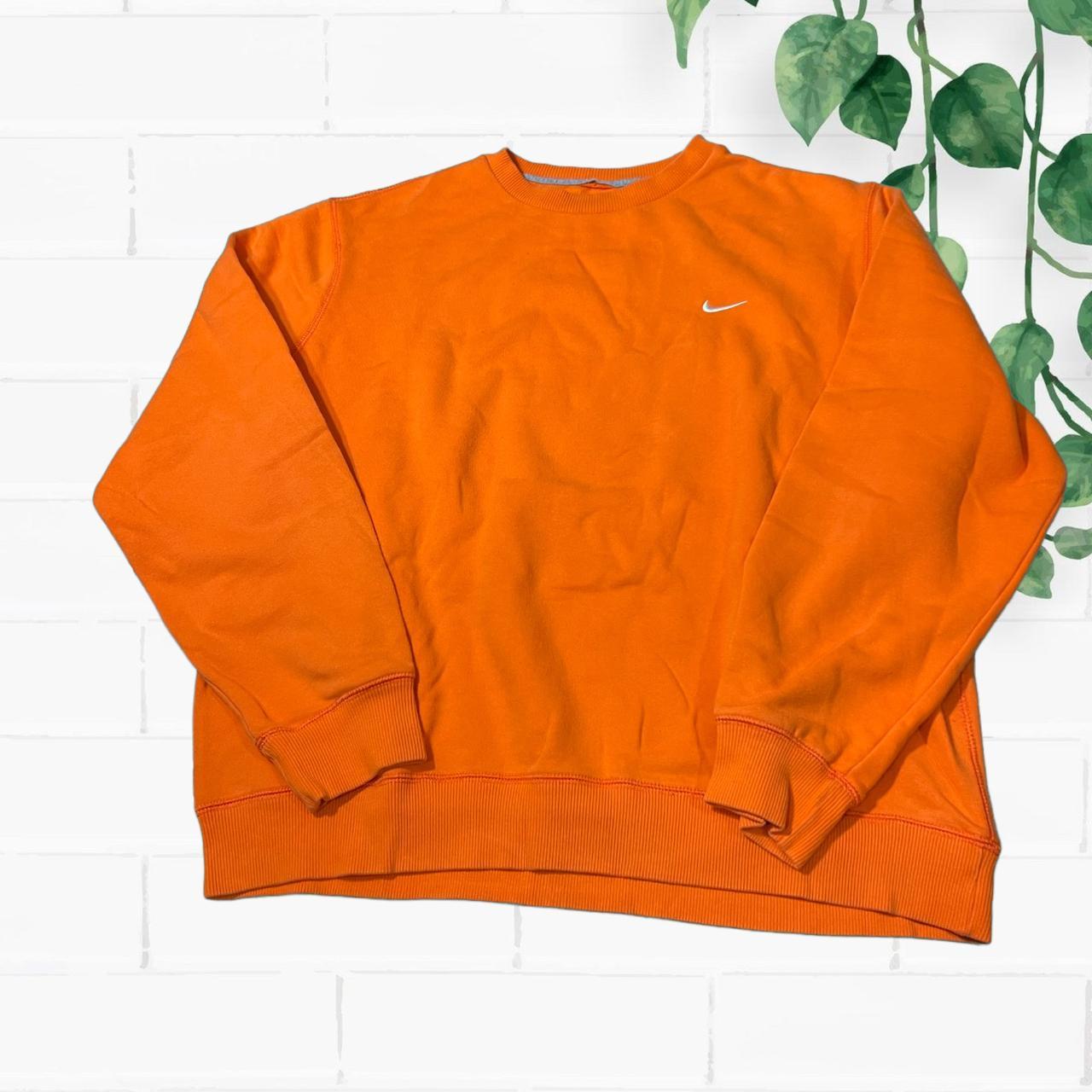 Nike Men's Orange Jumper | Depop