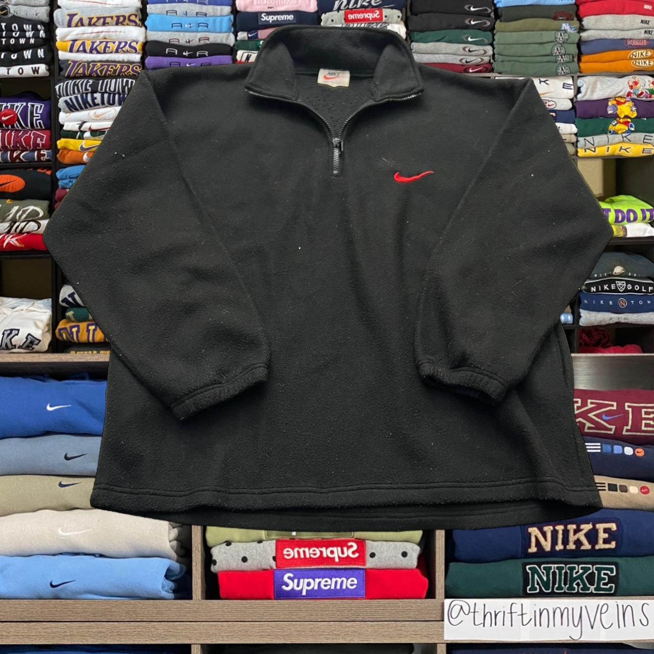 Essential vintage 90 s Nike quarter zip sweater Depop