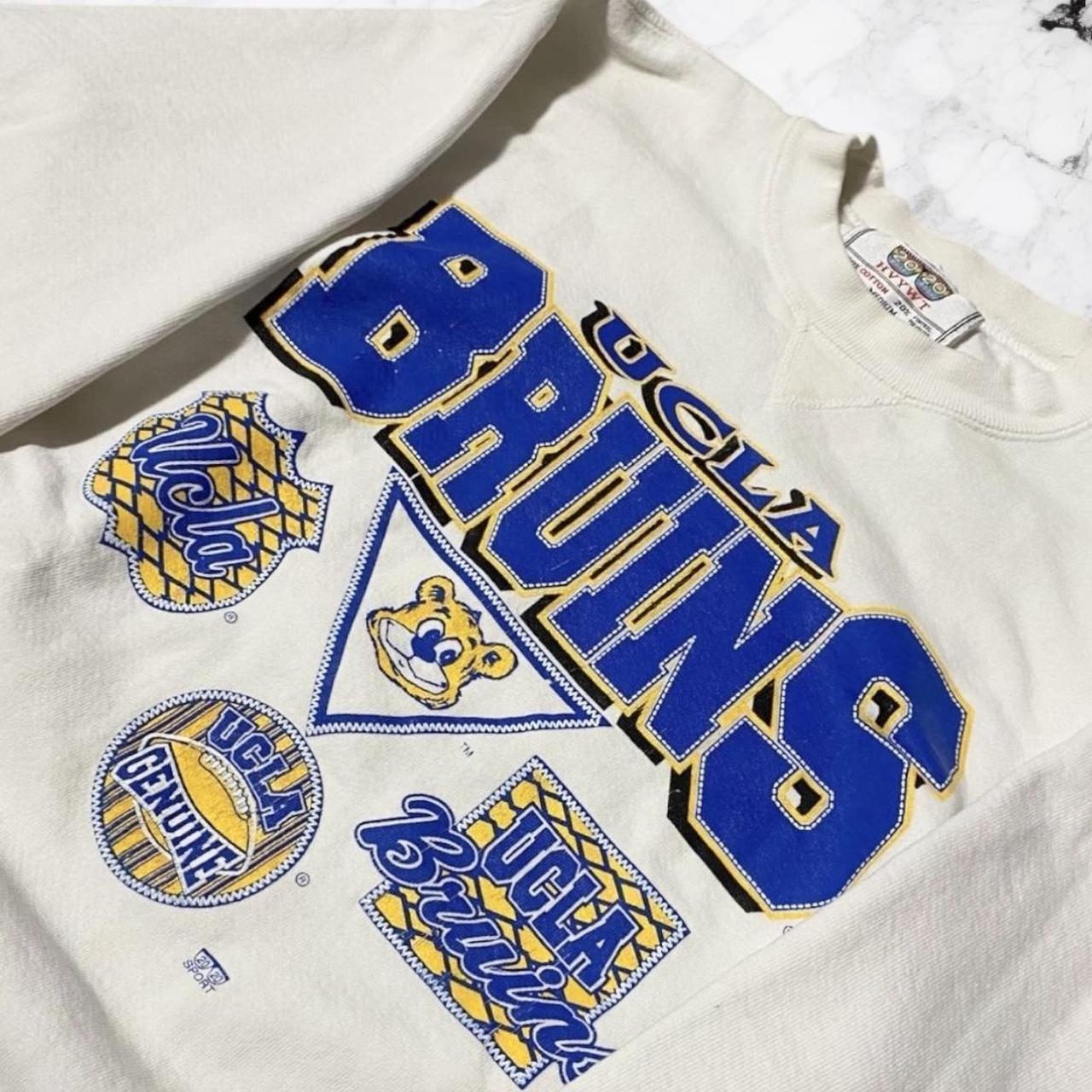Men's Sweatshirt - White/Multi - M – 90s UCLA Bru… - image 2