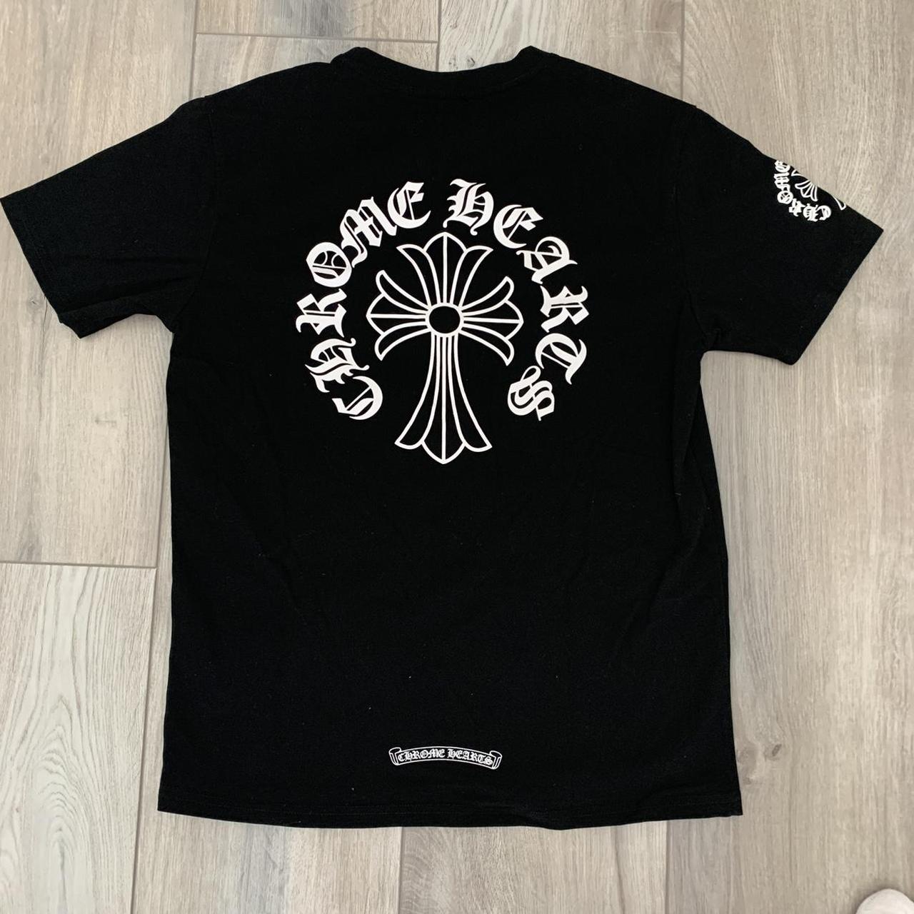 Chrome Hearts Cross Circle Logo Neck Tee Black Medium - Depop