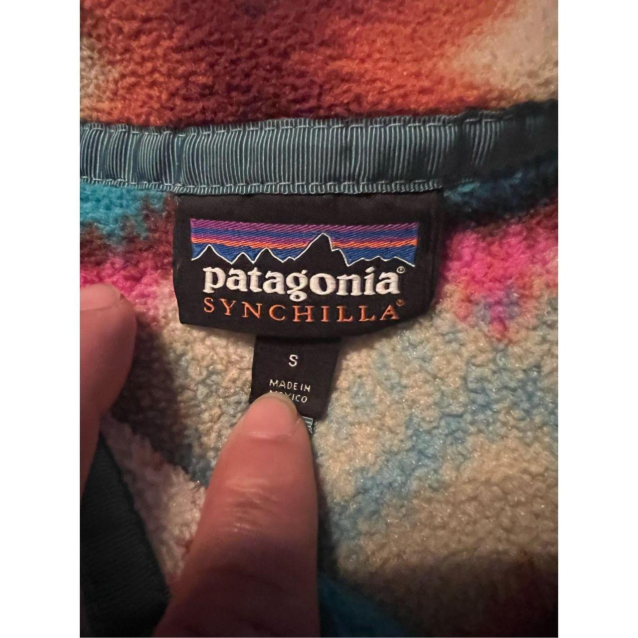 Patagonia, Aztec, print quarter button up sweater... - Depop