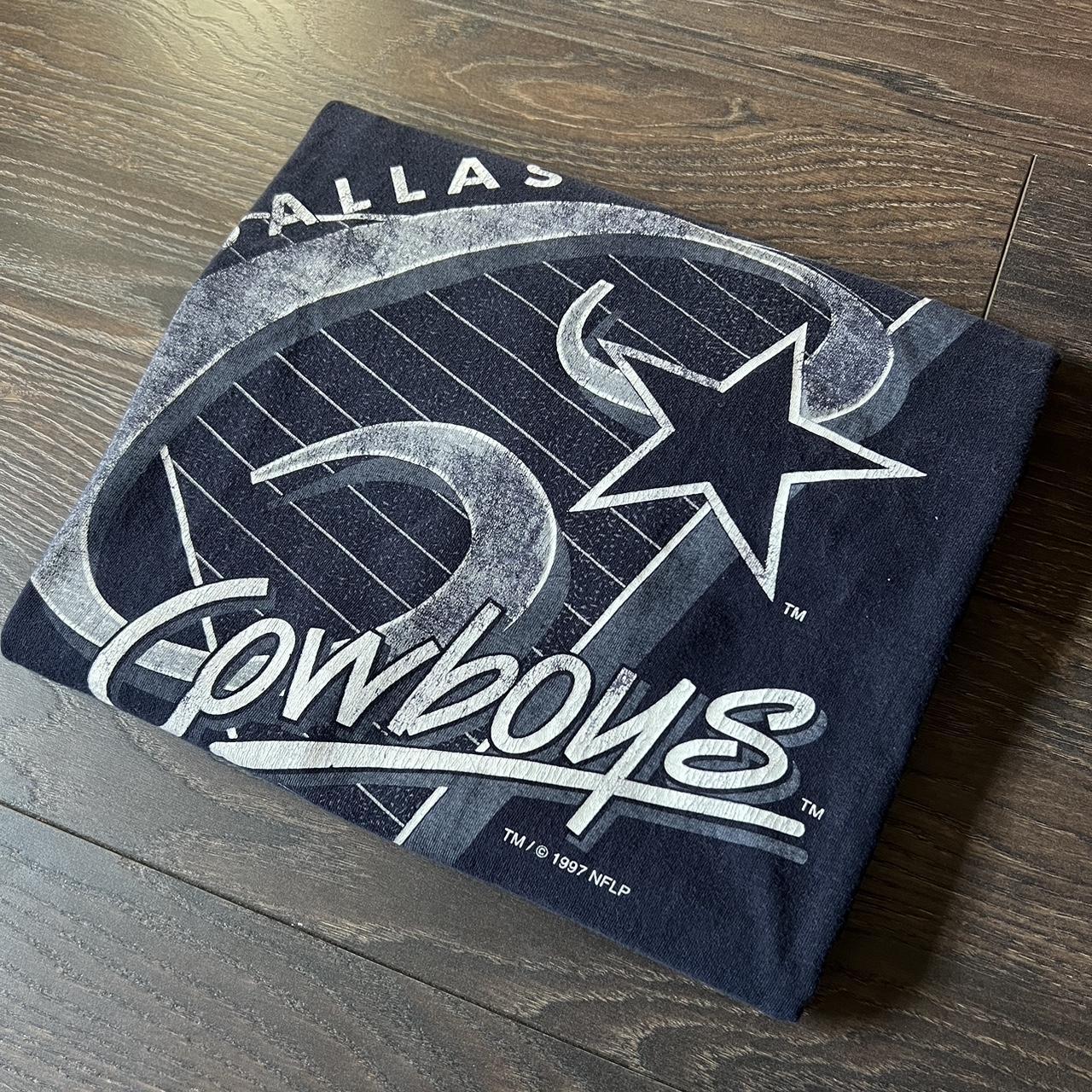 Men's Dallas Cowboys Navy Tage T-Shirt Size: Medium