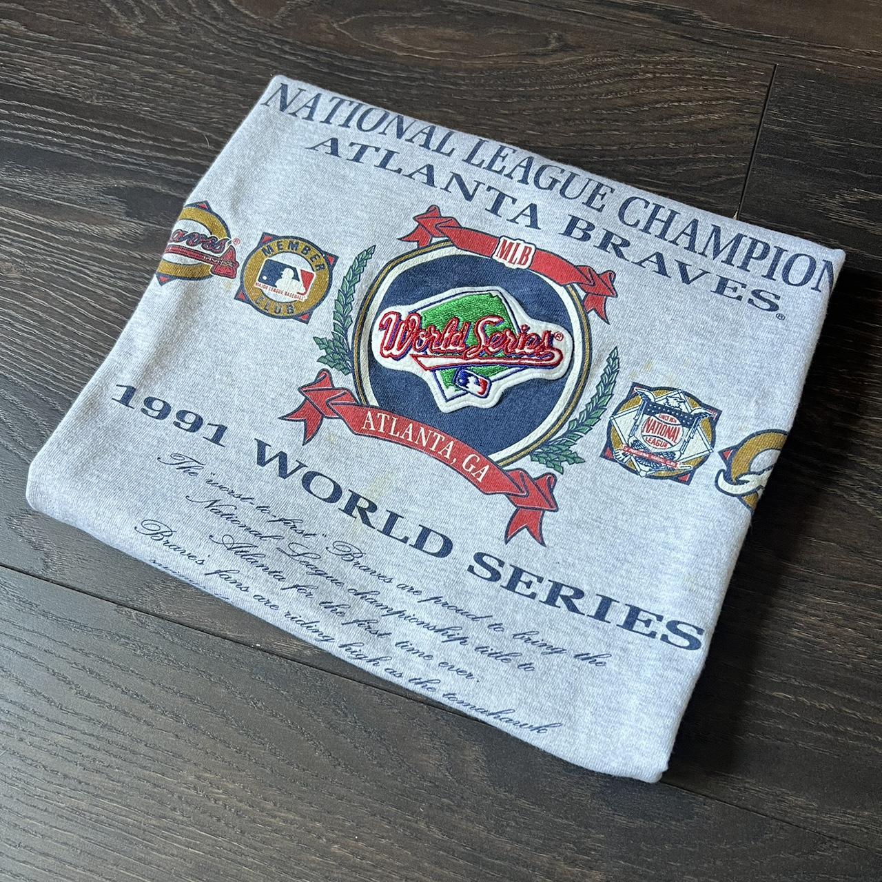 1995 Atlanta Braves MLB World Series Champs Vintage - Depop