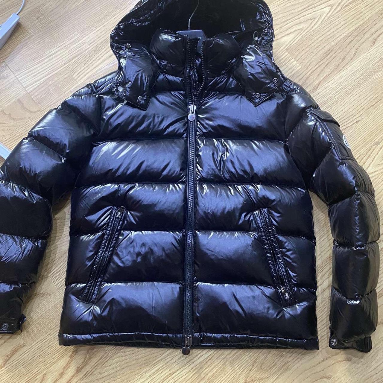 Men’s size 2 moncler maya in black. Worn handful of... - Depop