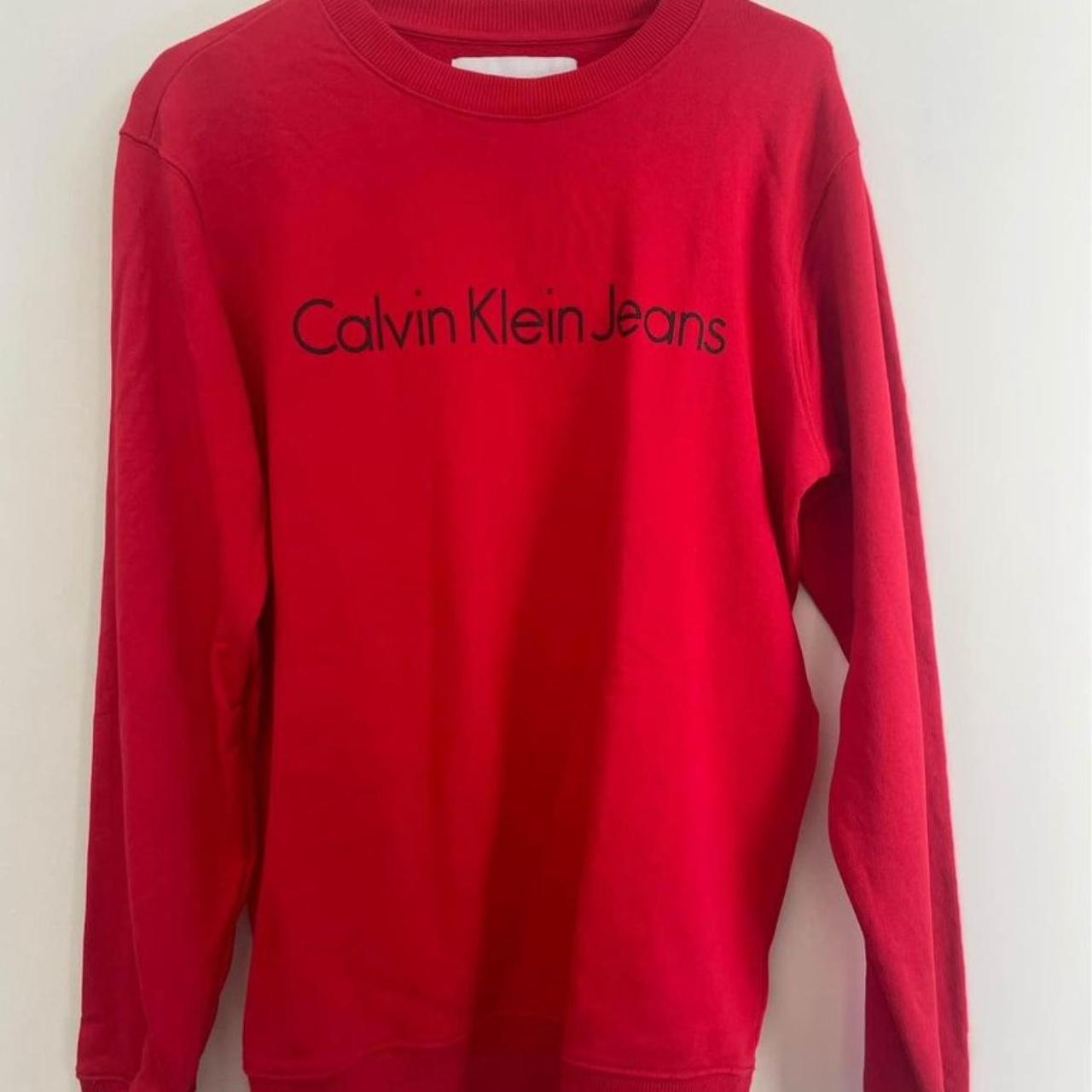 Calvin klein jumper red best sale