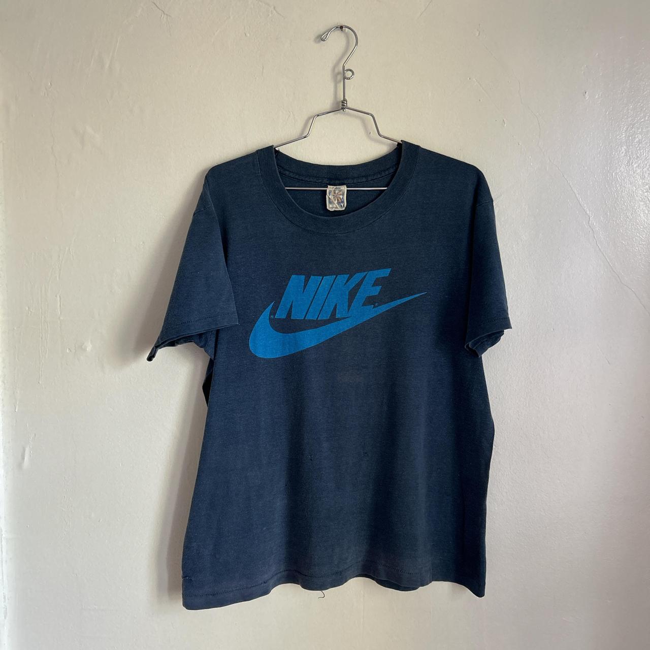 Vintage 1970s Nike Pinwheel graphic logo t shirt. Depop